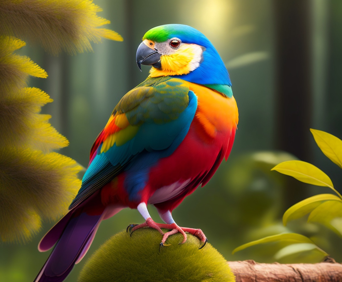 Lexica - Like the colorful parrots that flew high in the trees and the ...