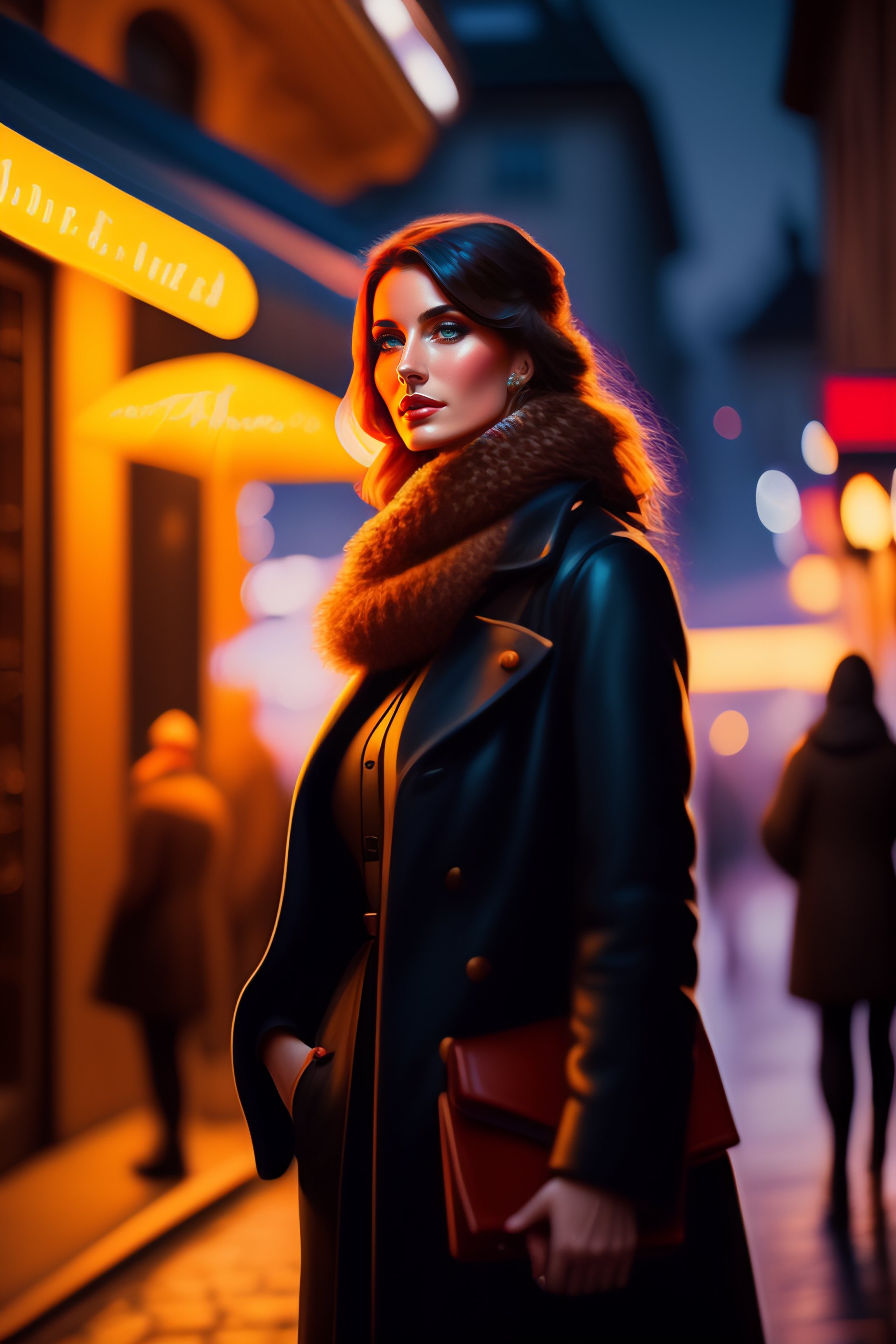 Lexica Aesthetic! stunning portrait of a woman in a serene zürich