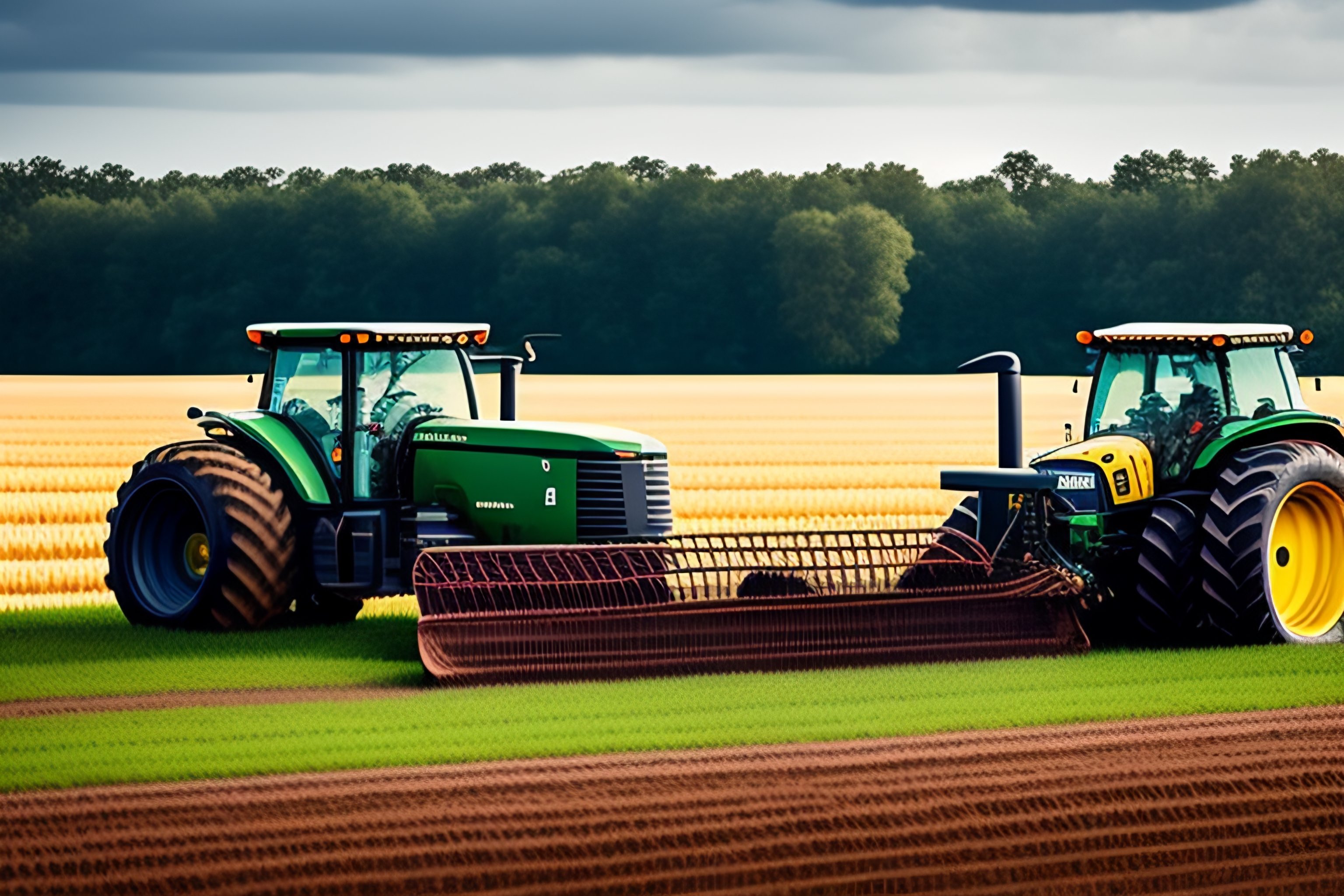 Lexica - Farmer in the field plowing