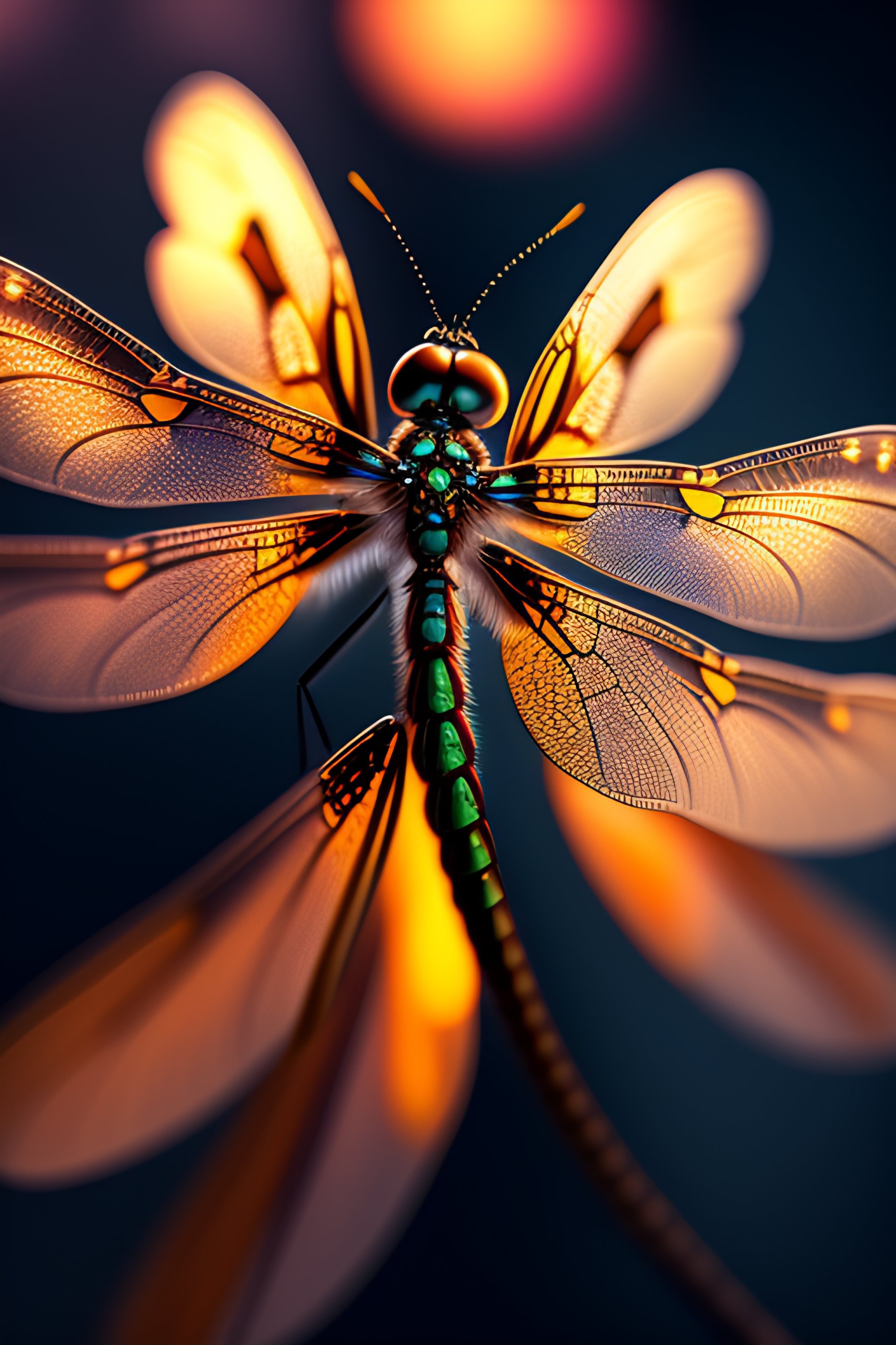 Lexica - Many beautiful dragonfly wings with dazzling stars, with bokeh