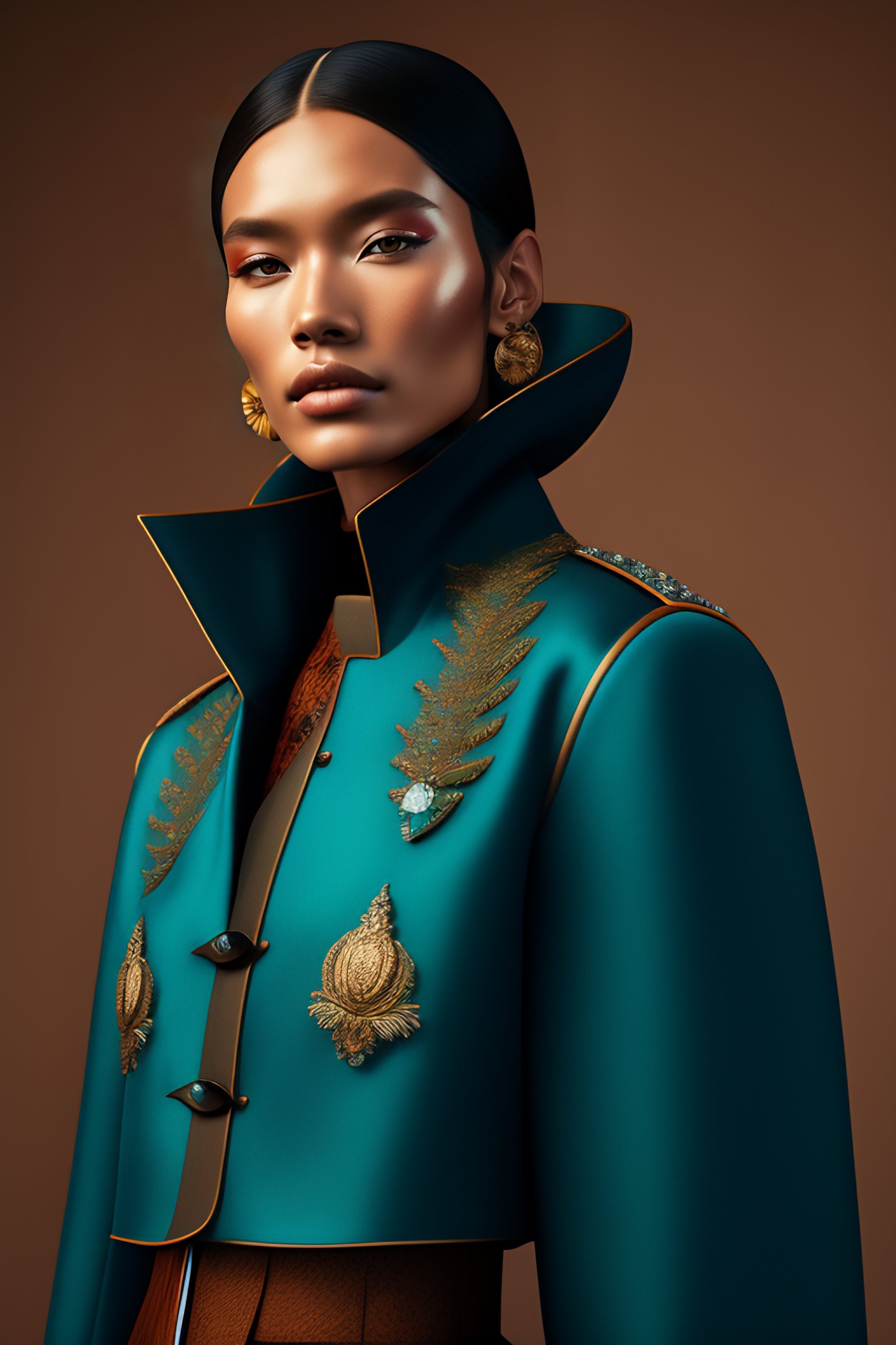 Lexica - An award-winning closeup photo of a female model wearing a ...