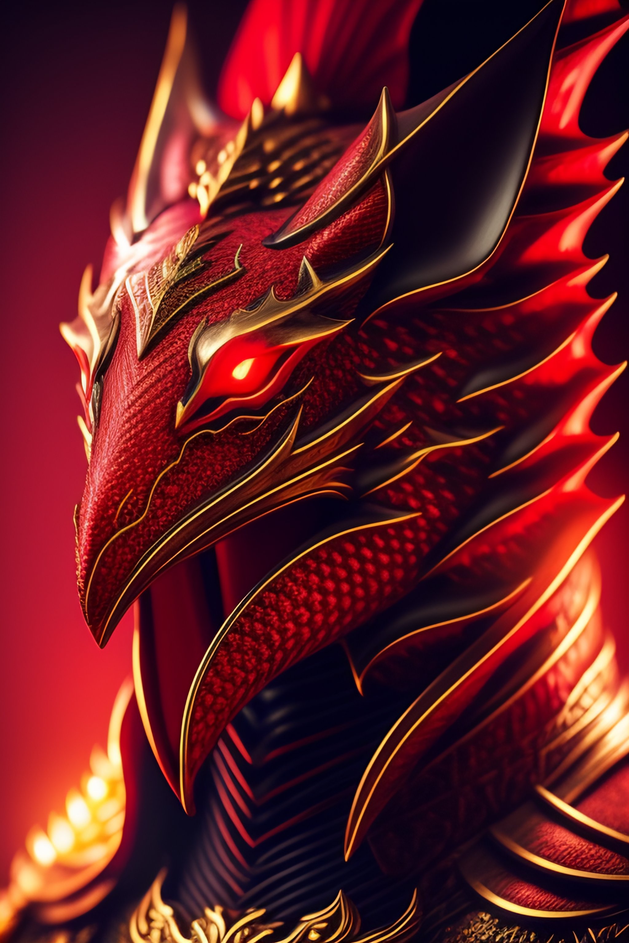 Lexica - Mysterious ,strange mask, wizard ,runes on clothing, dragon ...