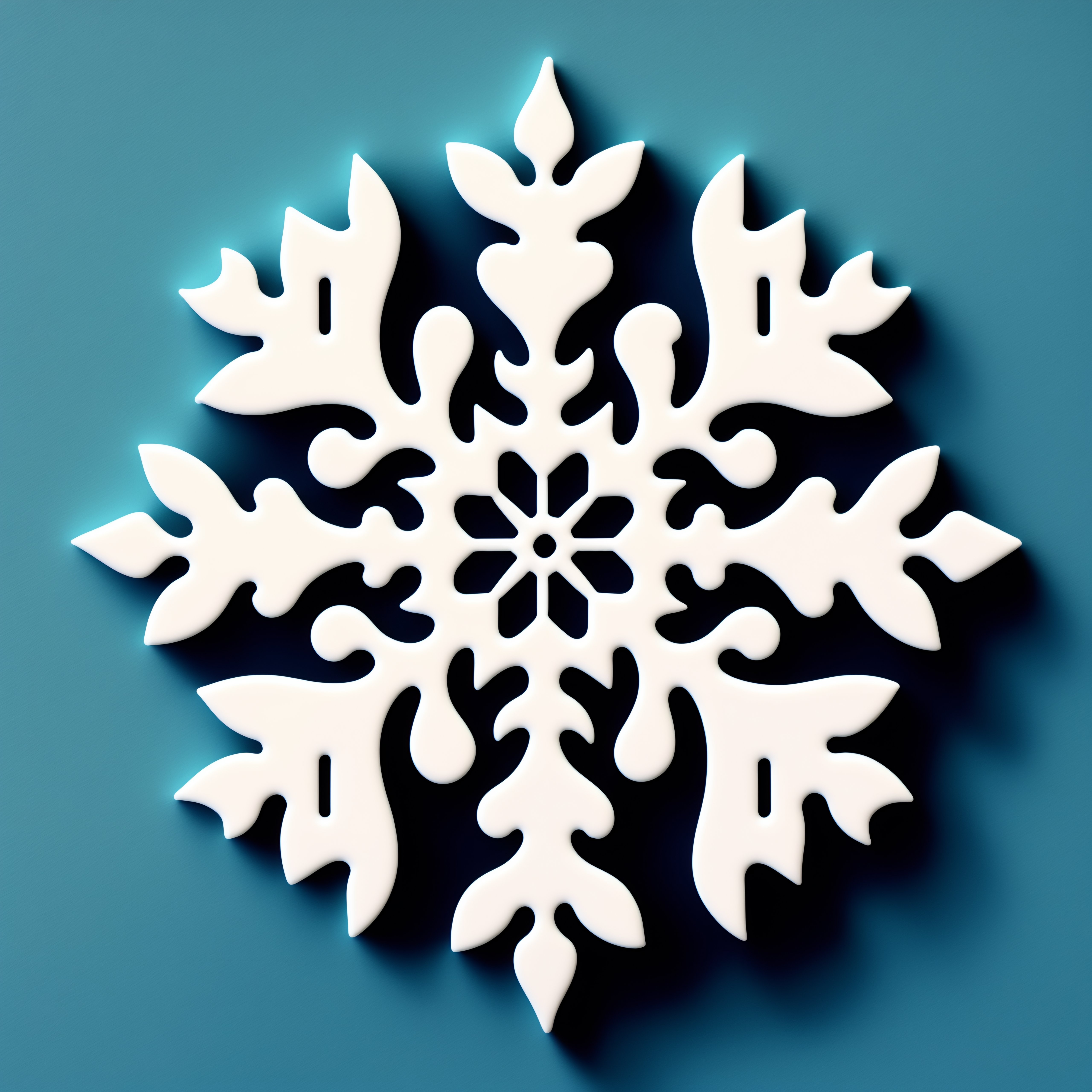 Lexica - Snowflake Painting, Handmade, Icon, Cute, Simply, Minimalist 