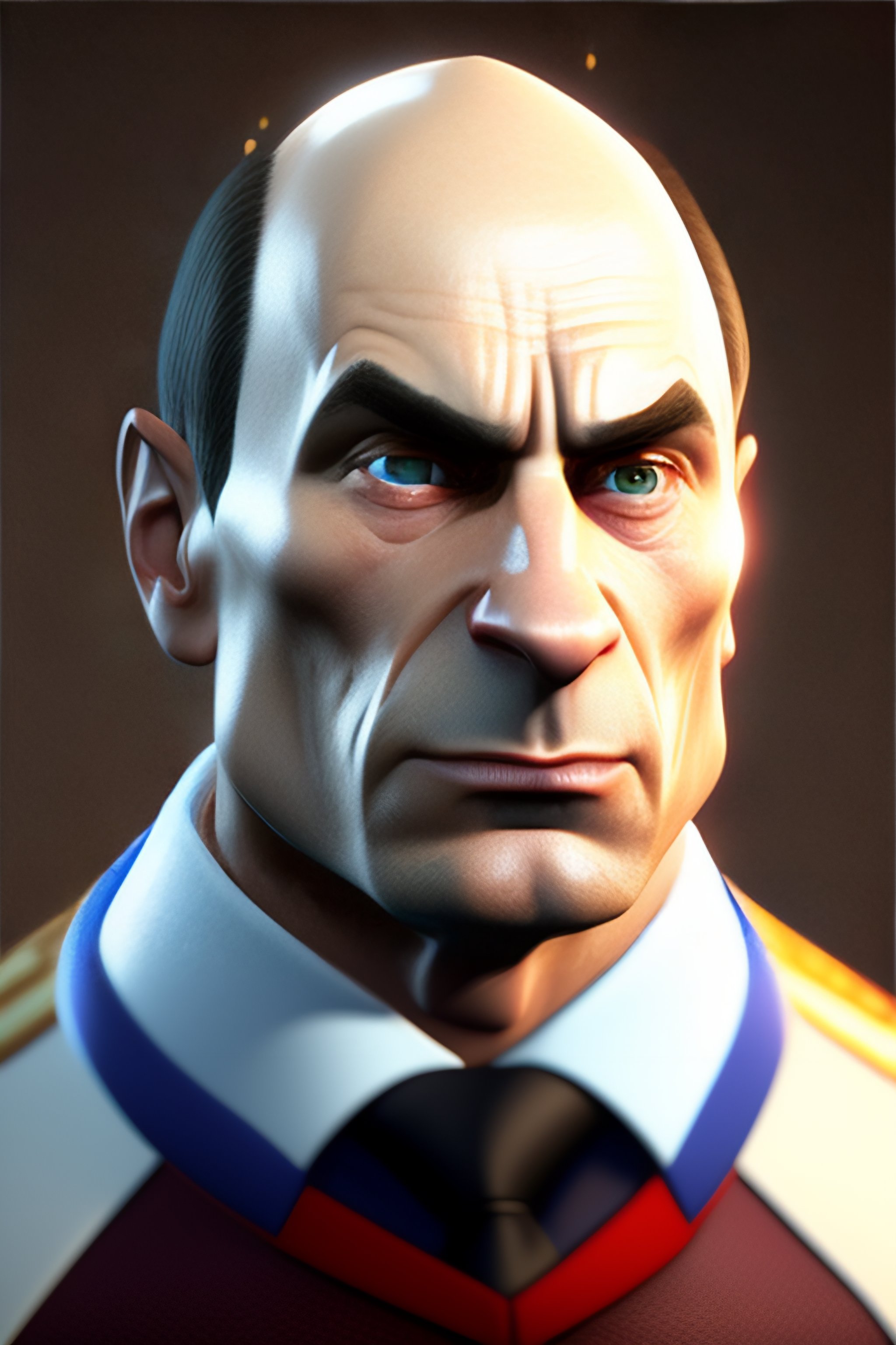 Lexica - Vladimir Putin cute angry caricature as a pixar disney ...