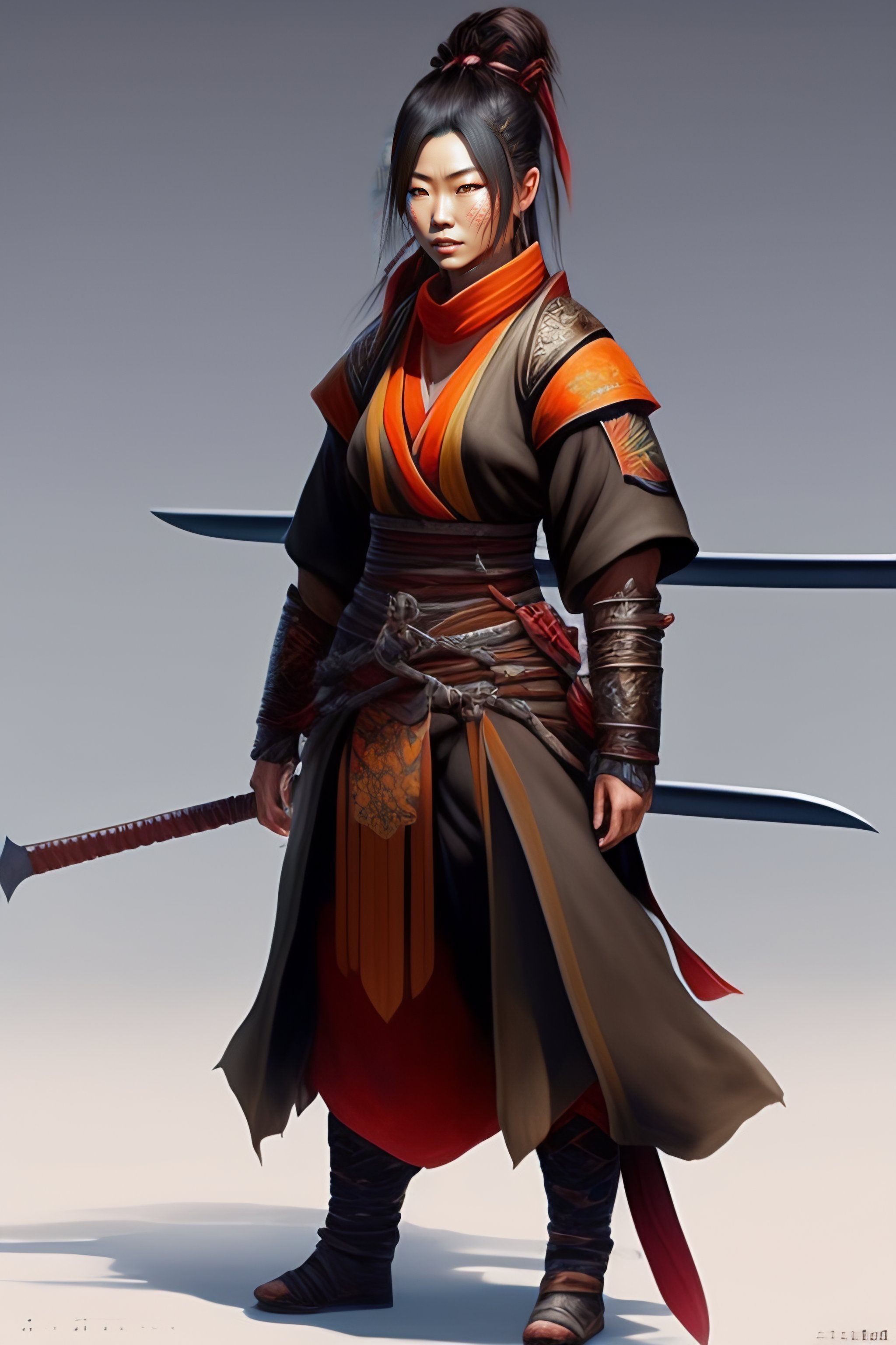 Lexica - Concept art of a japanese ninja woman post - apocalypse ...