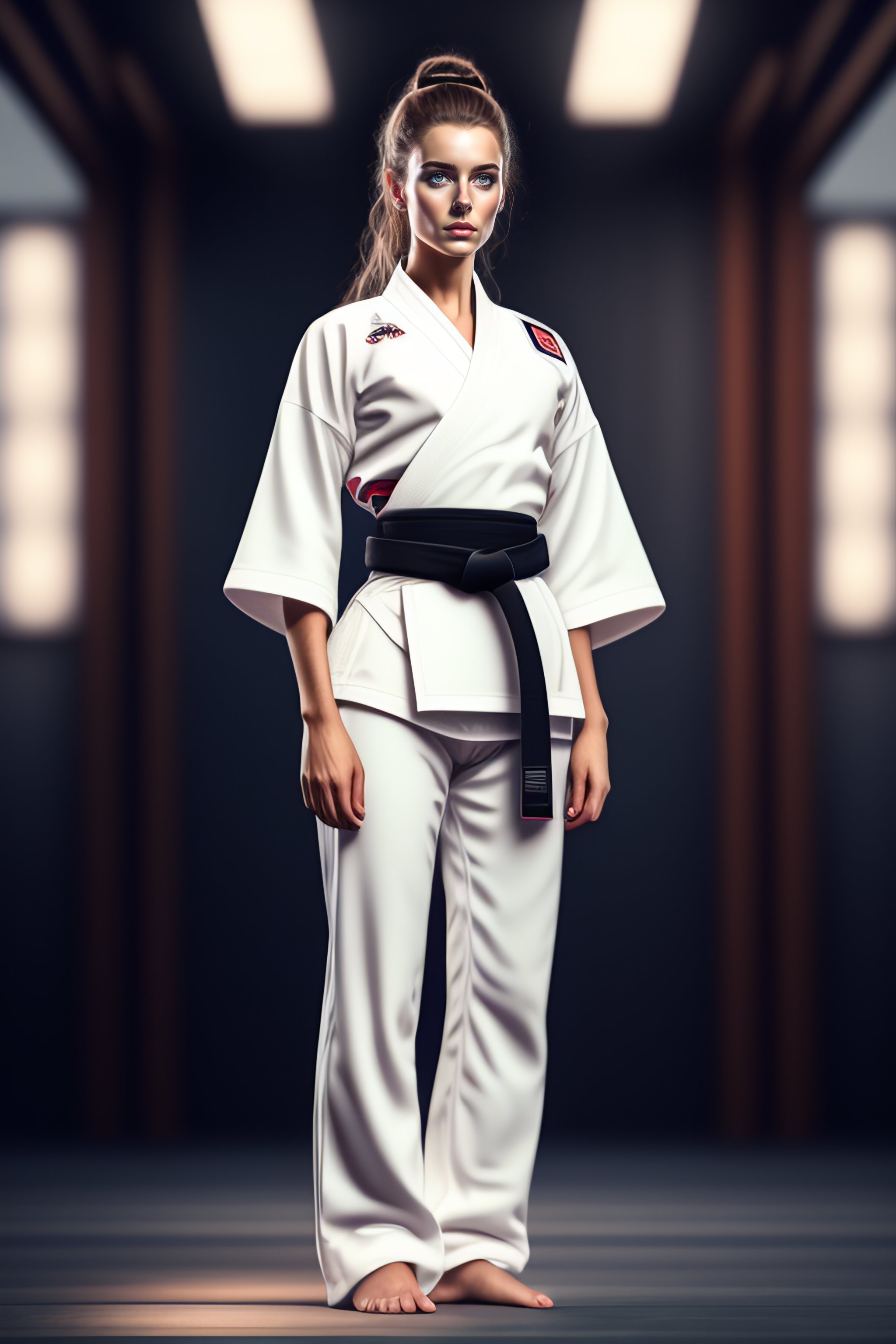 Lexica - Art of aikido girl, 20 years, sudamerican girl, casual, white ...