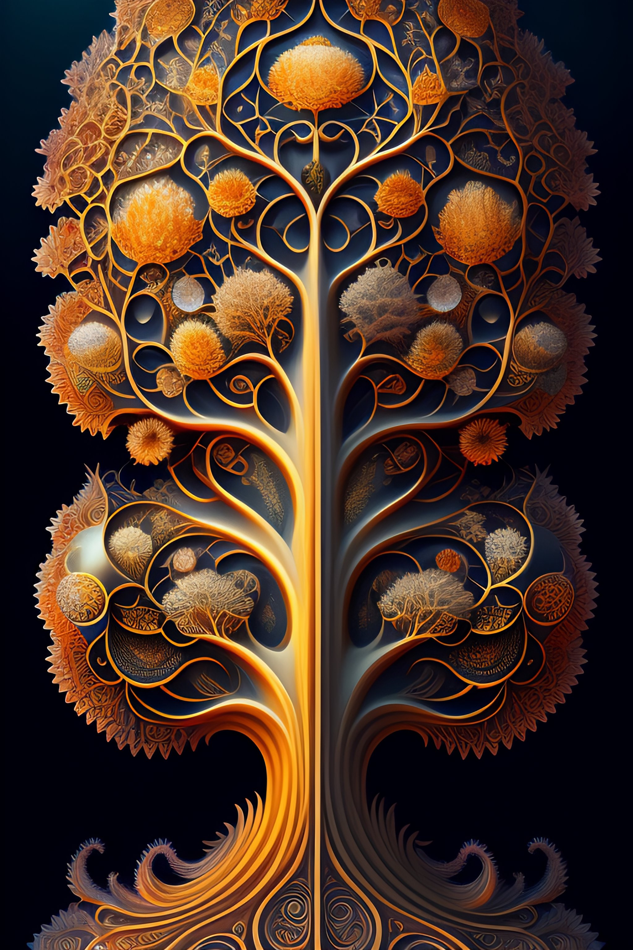 Lexica - An ultra hd detailed painting different type of a tree by ...