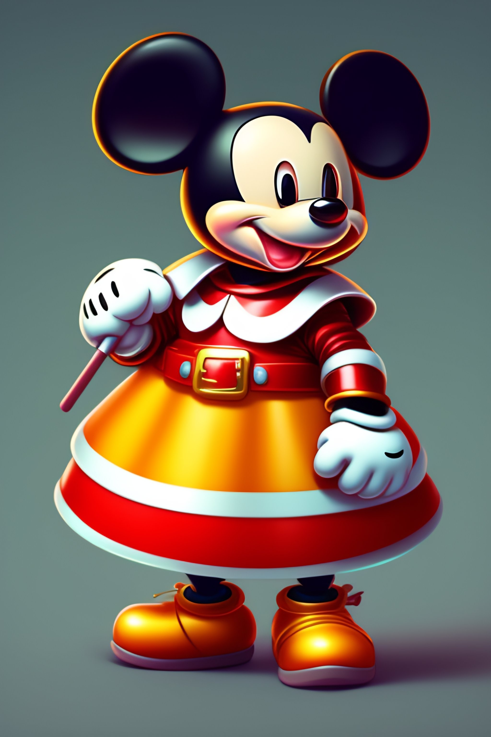 Lexica Cute And Adorable Cartoon Baby Dressed As Mickey Mouse Fantasy Dreamlike Surrealism