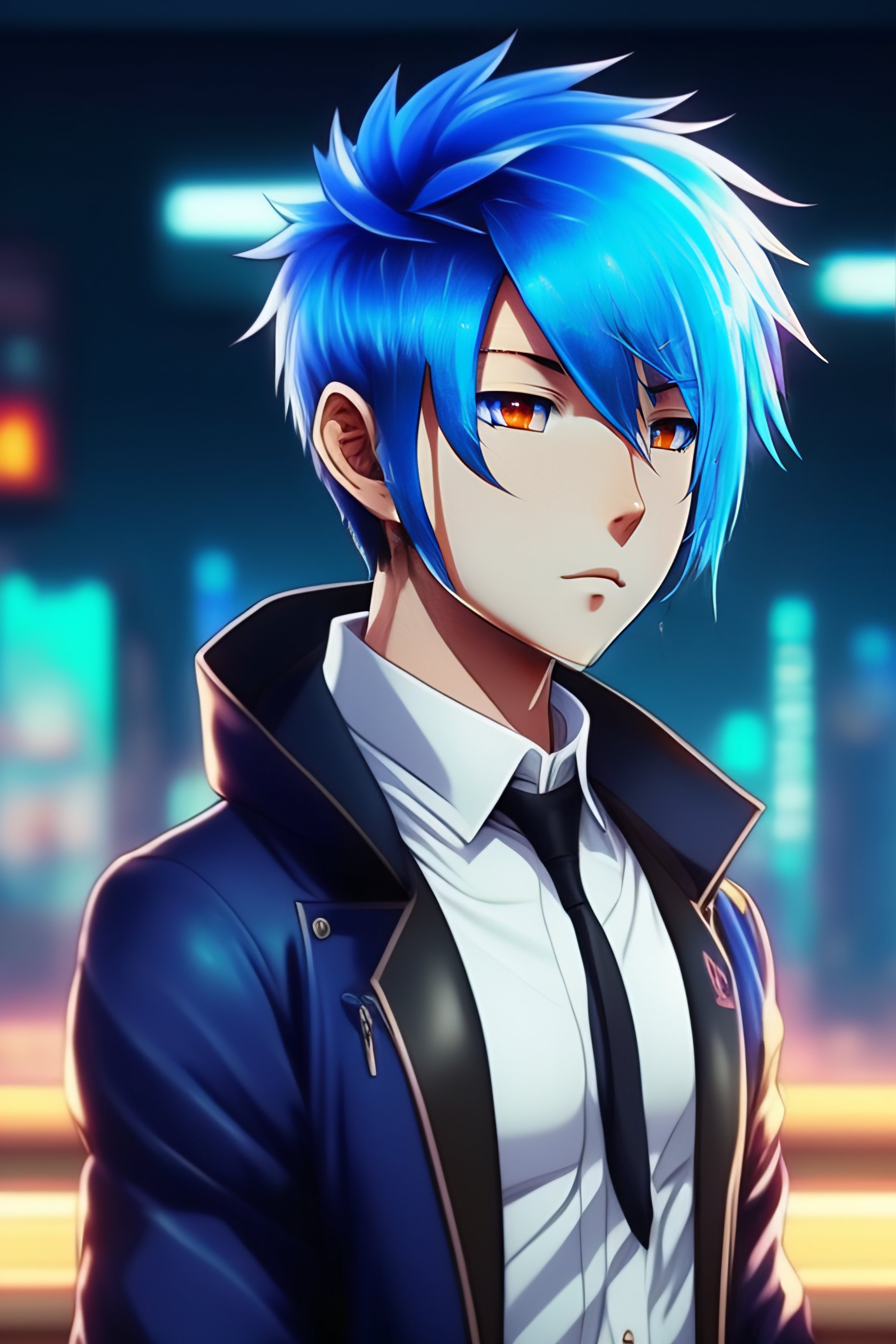 Lexica A Blue Hair Anime Guy Is Gay 8046