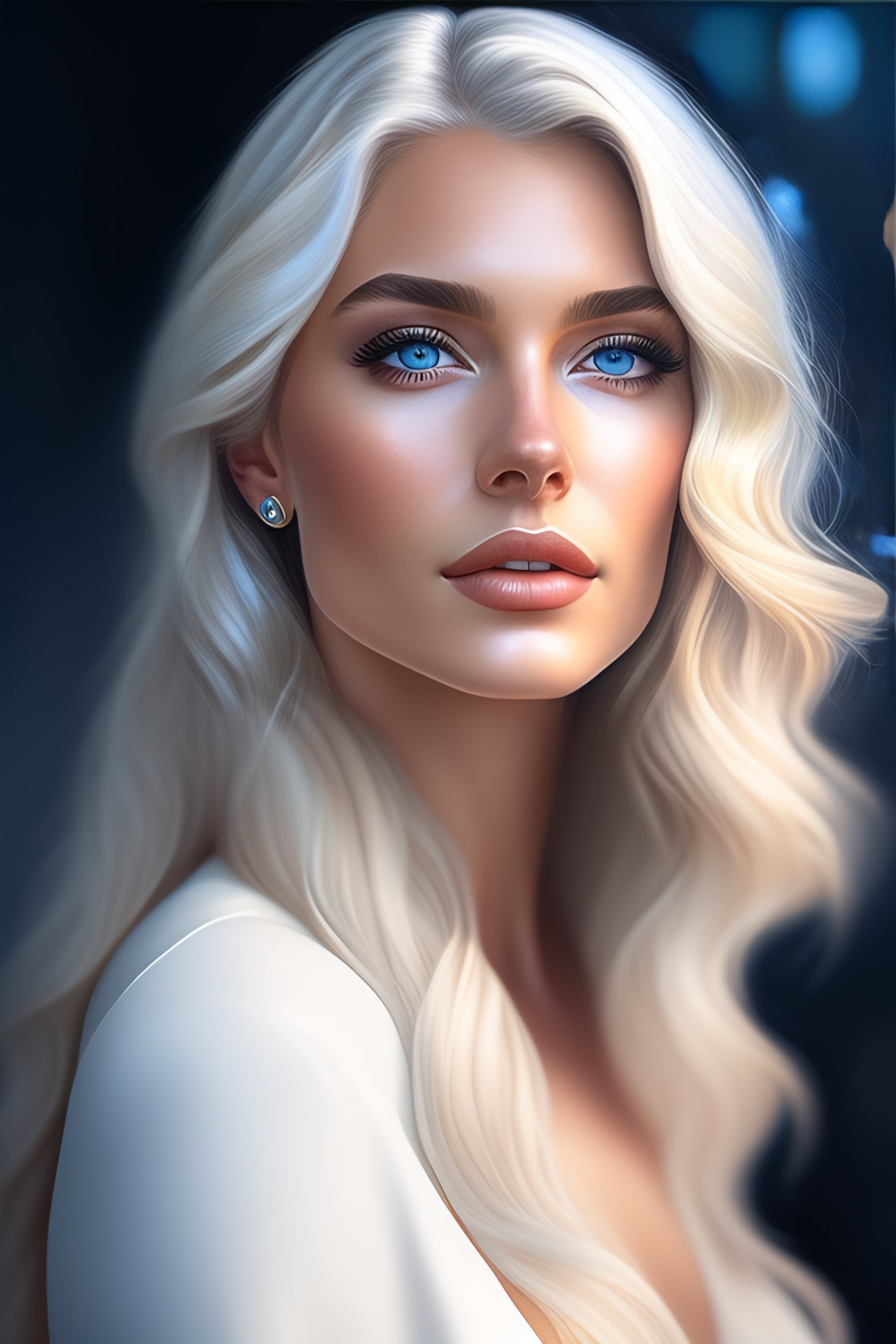 Lexica - Photo of a gorgeous young woman in the style of stefan kostic ...