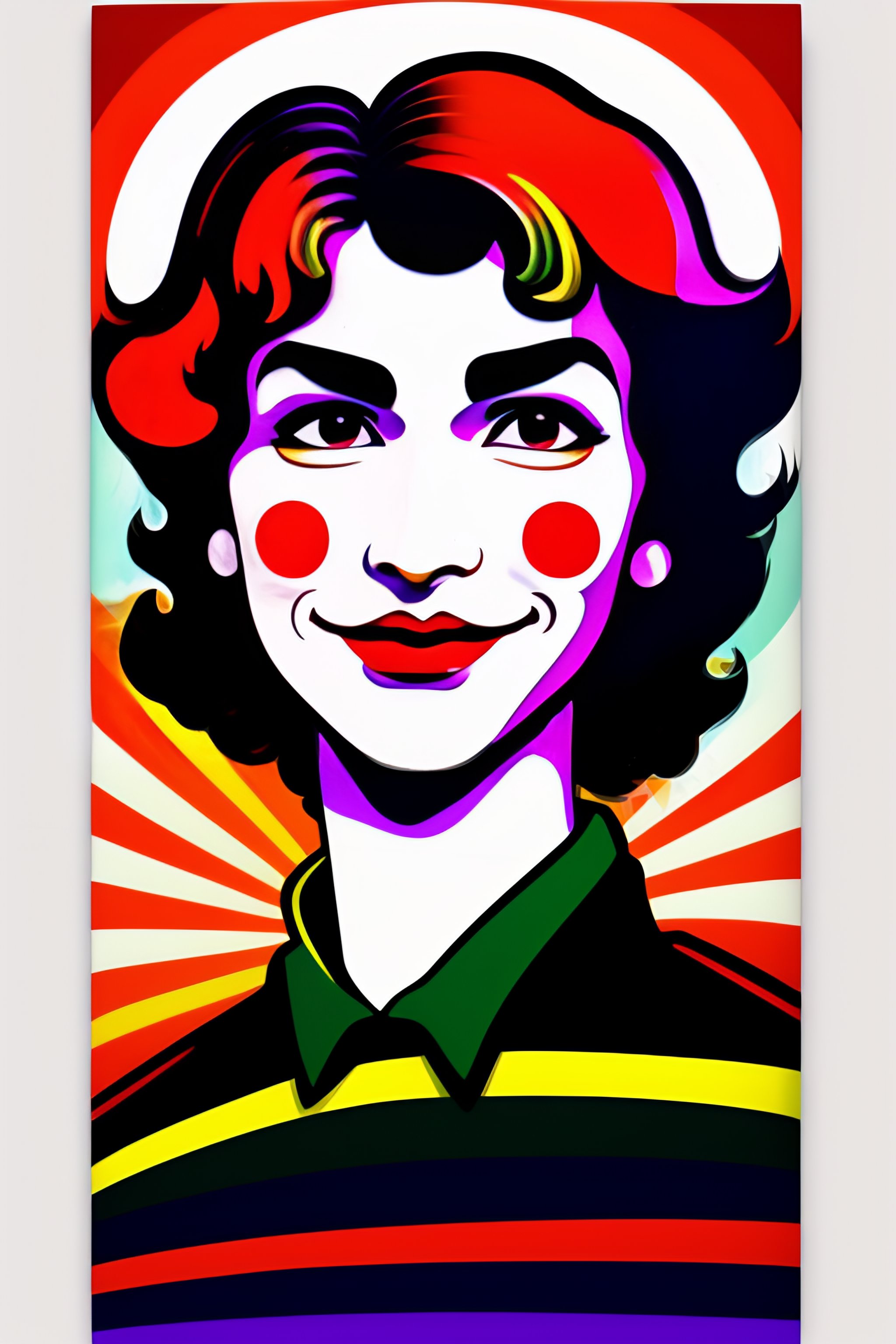 Lexica - A cute joker comics face, teenager,2d Cartoonized, round face ...