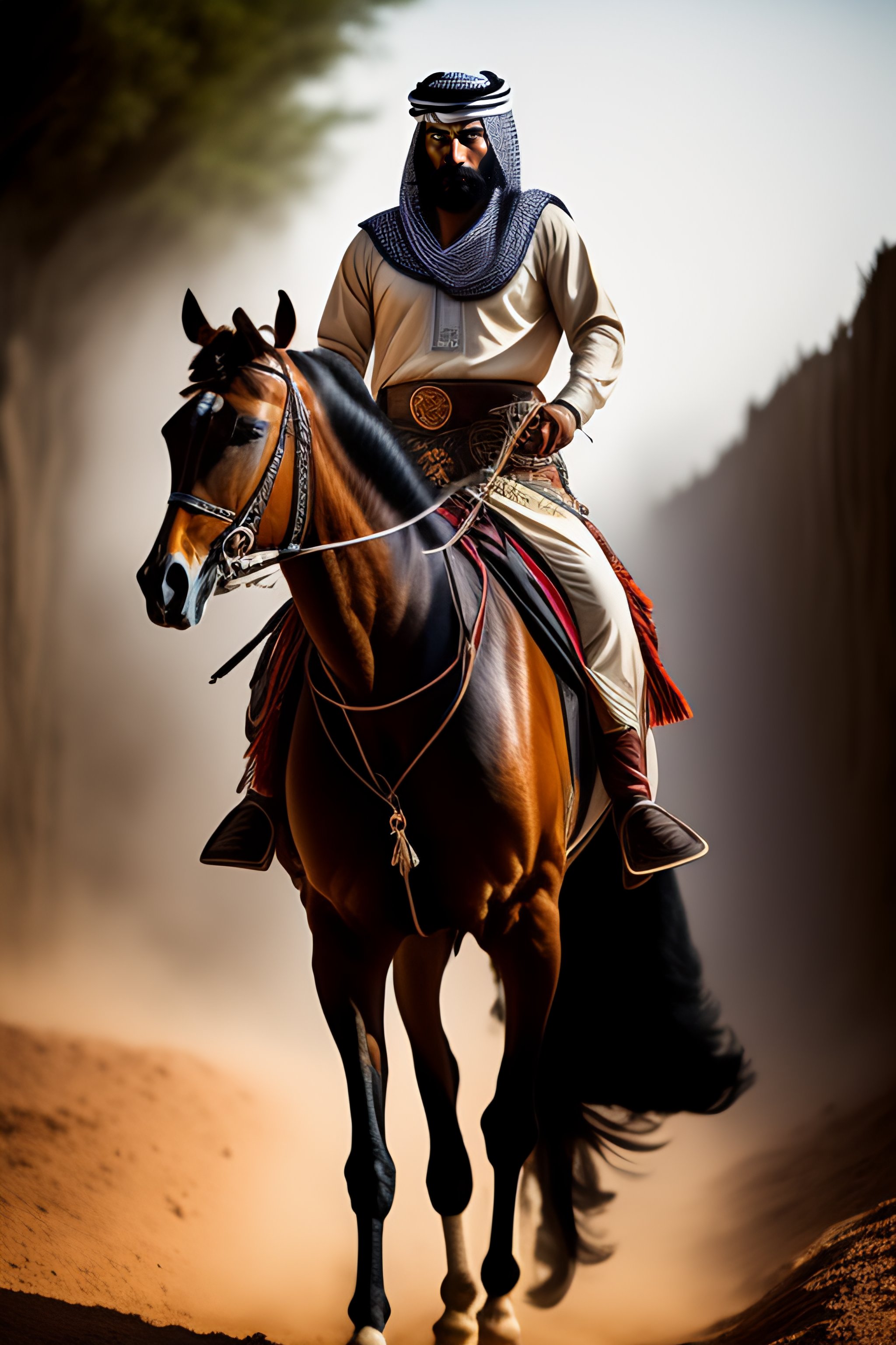 arabian knights horse rider wallpaper