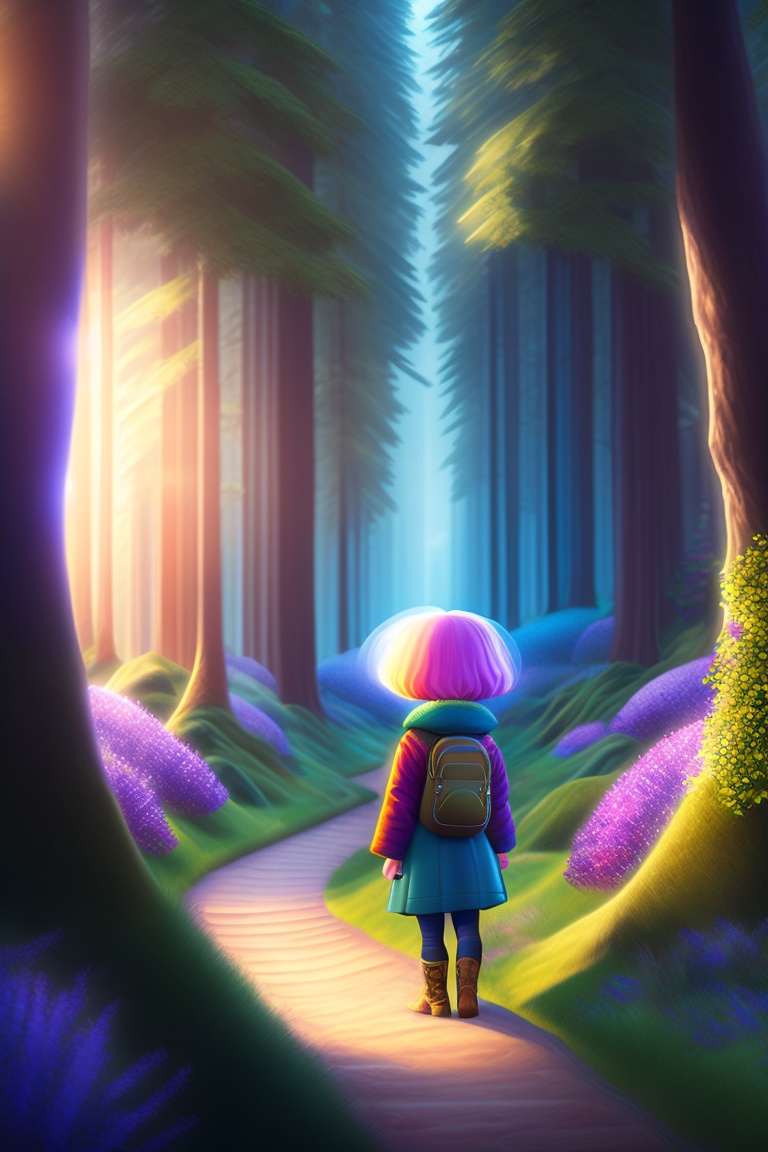 Lexica - Sparkle discovering a hidden pathway in the magical forest ...