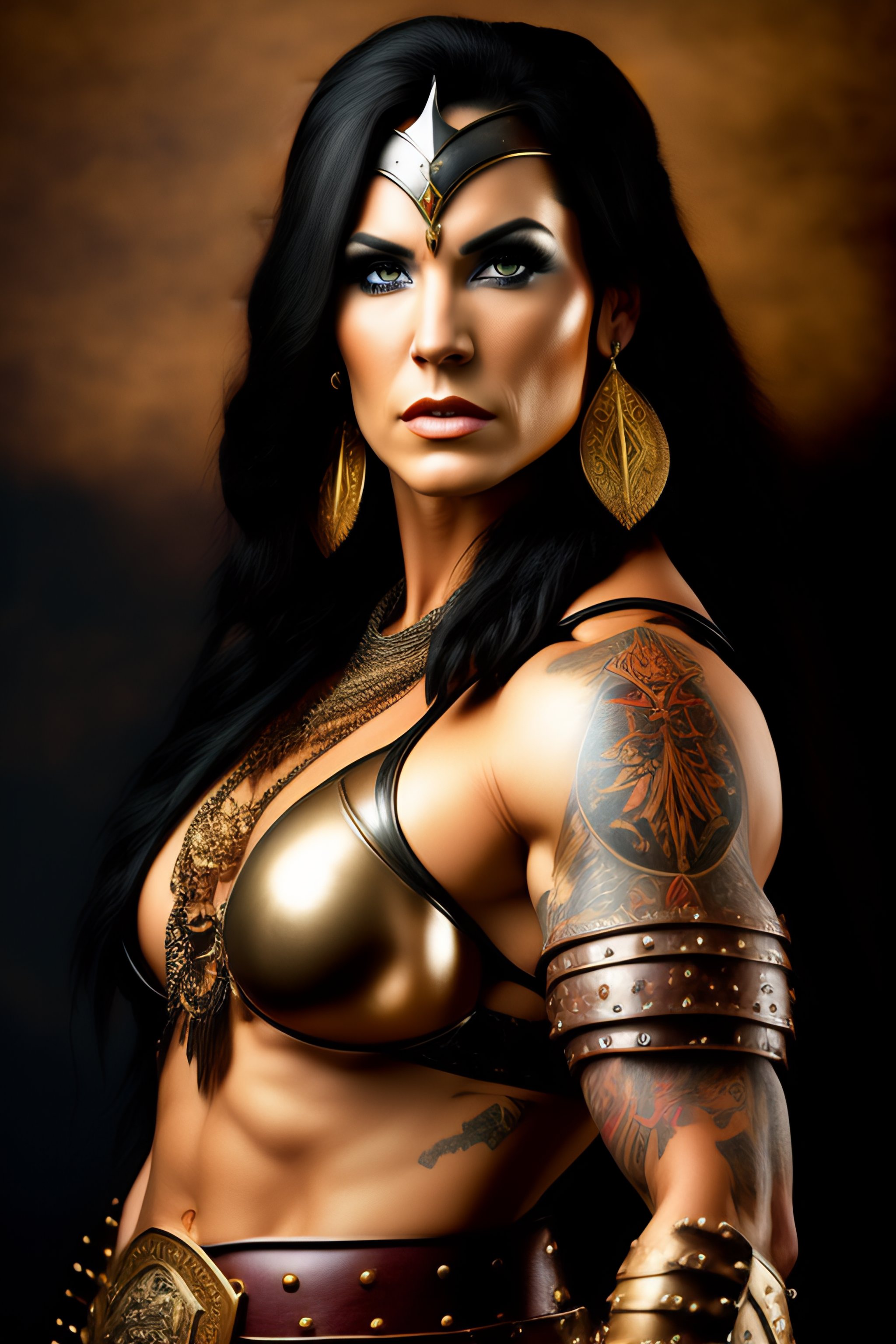 Lexica rachel aldana as a barbarian warrior legendary warrior