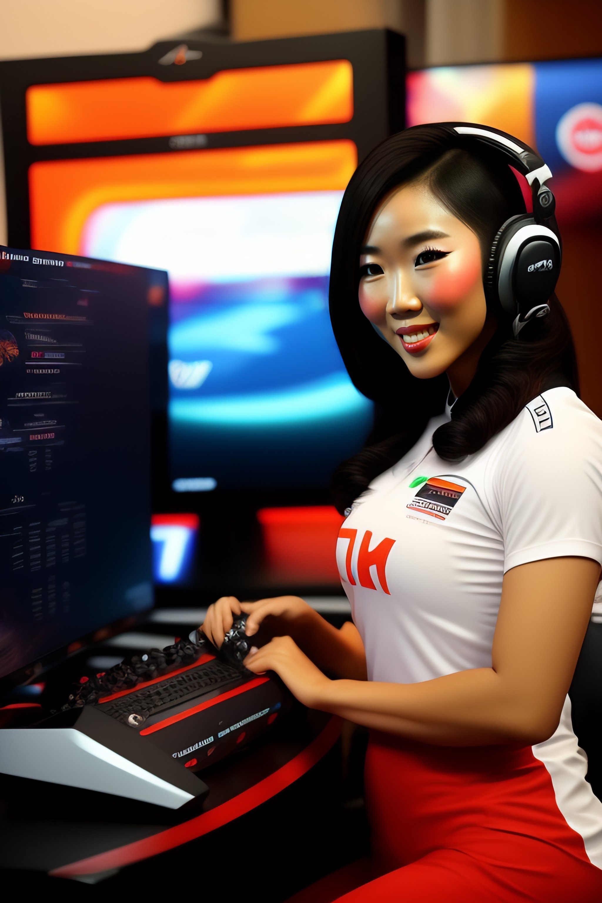 Lexica - Kayane play a video game