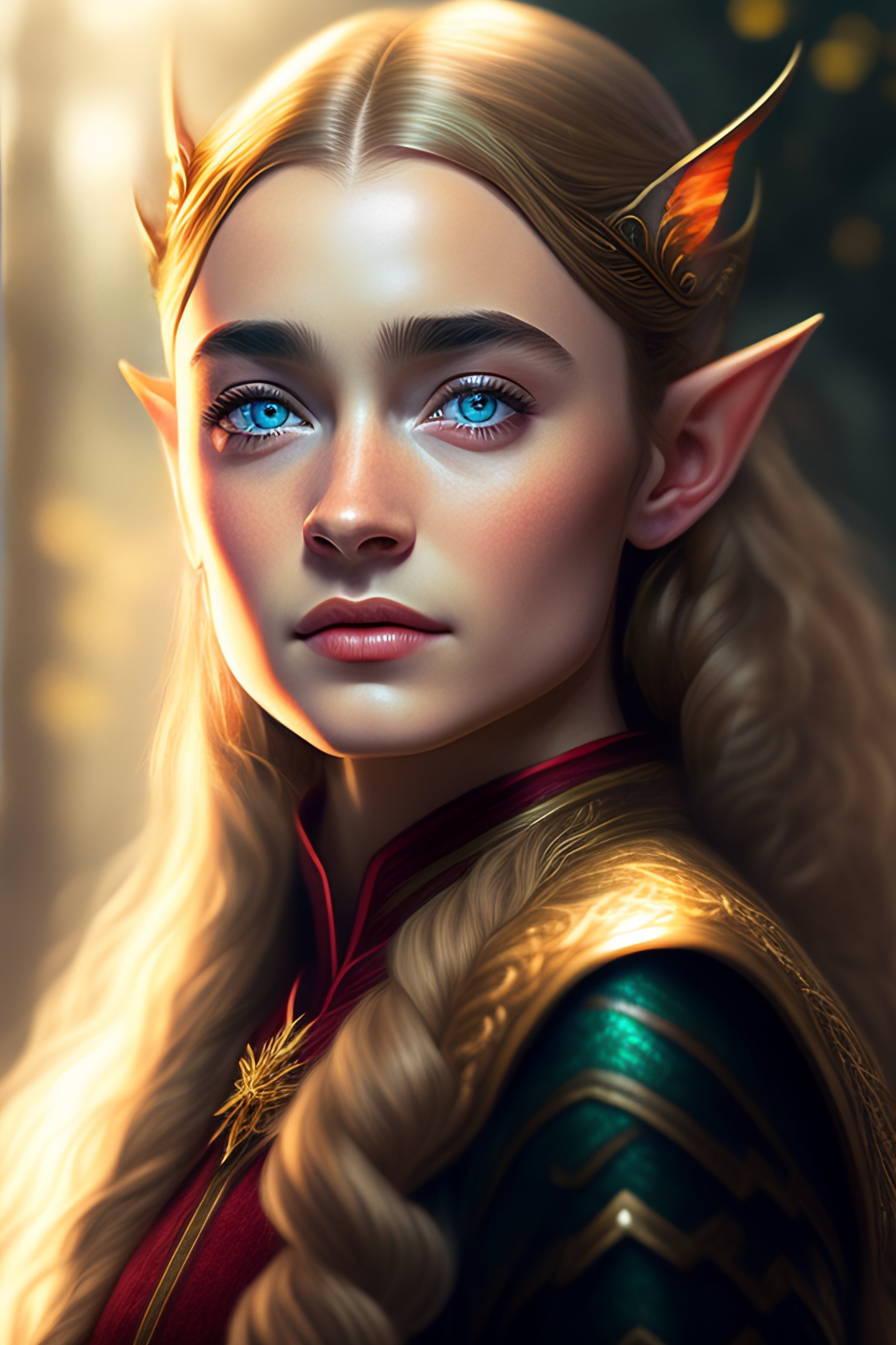 Lexica Photo Of Raffey Cassidy As An Elf With Very Long Pointed Ears In The Style Of Stefan