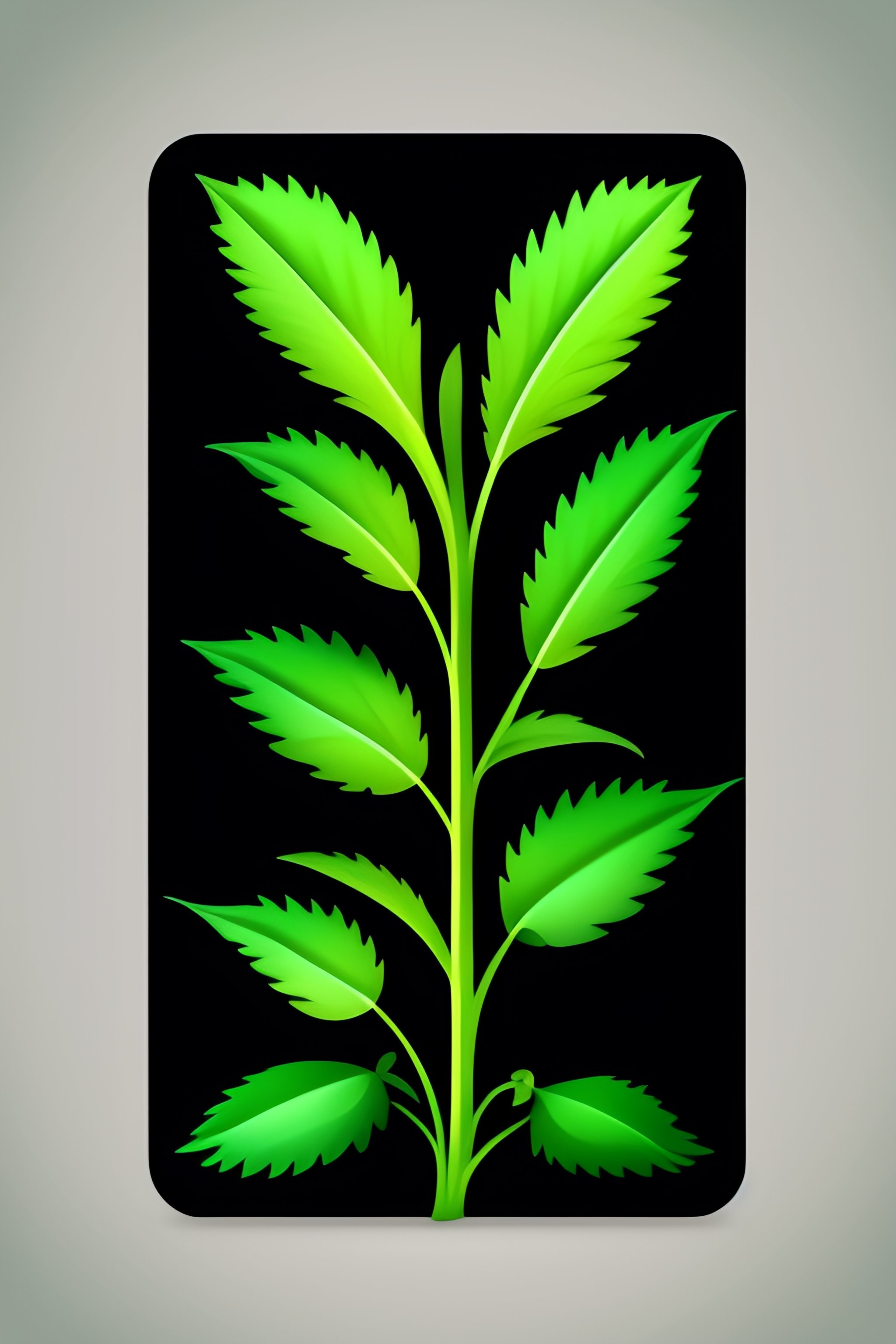 Lexica - Nettle short plant simple shape black only vector icon