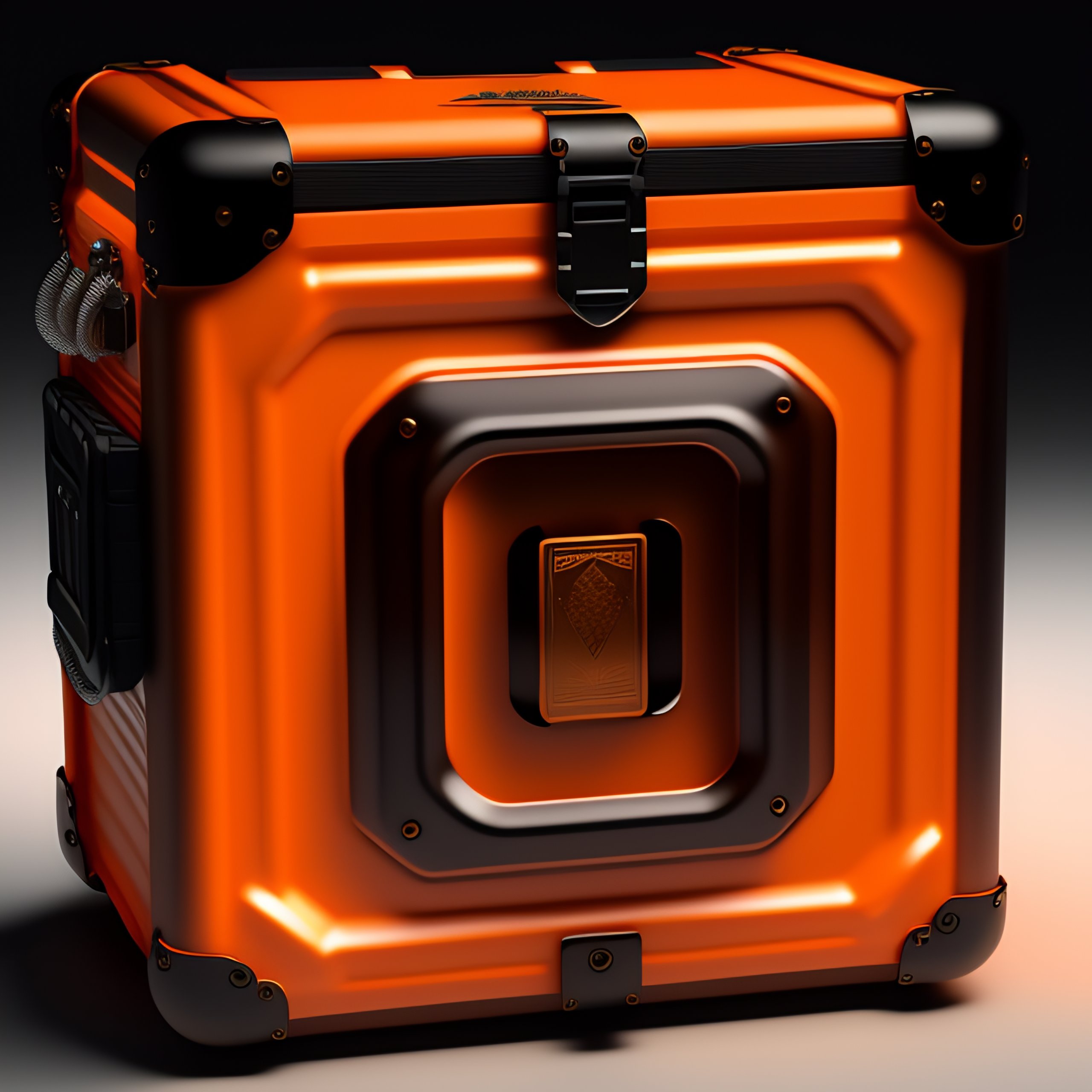 Lexica - CS-GO new deluxe box case closed with padlock, orange color ...