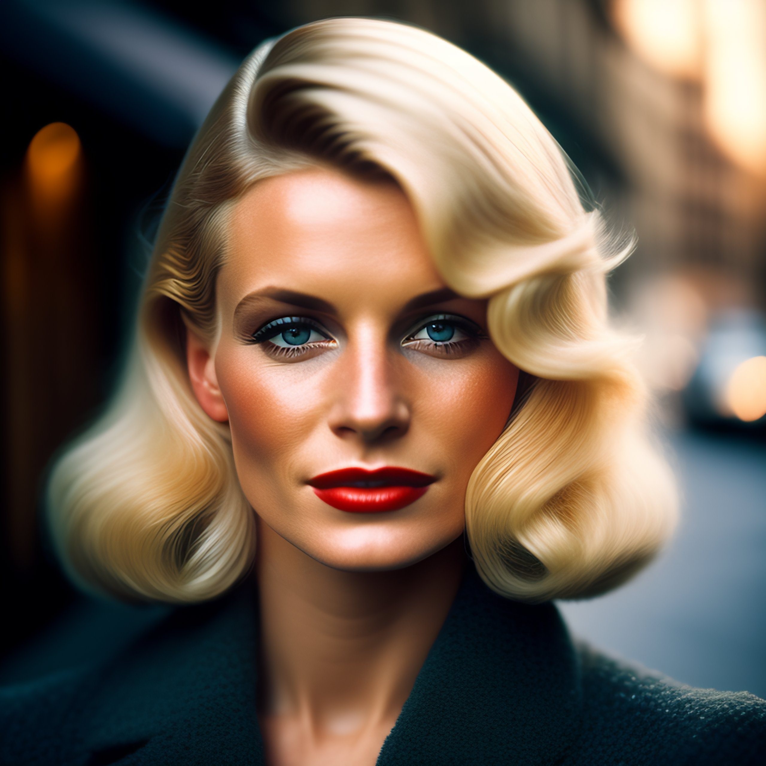 Lexica Blond British Female 30s Perfect Portrait London Medium Format Fuji Superia 400