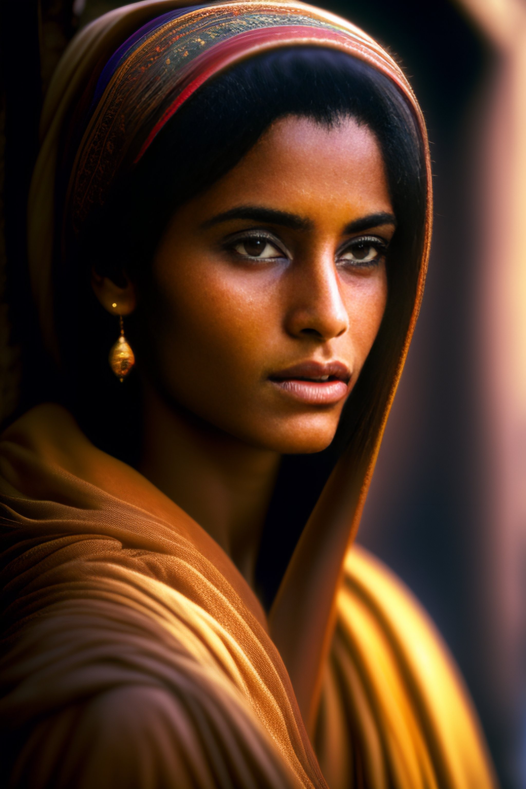 Lexica Award Winning Photo Titled “19 Year Old Woman“ By Steve Mccurry 35mm F28 Insanely 