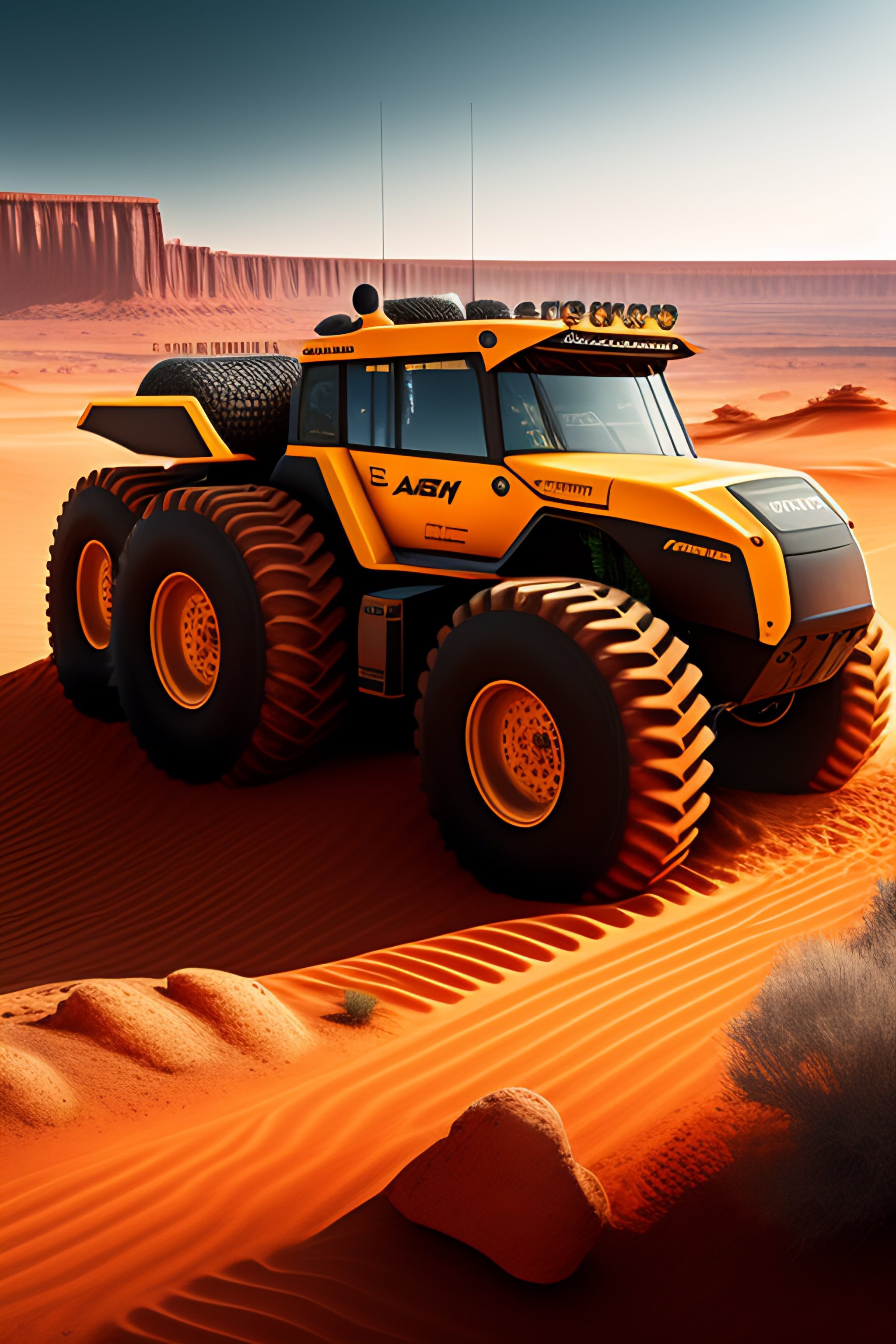 Lexica - Off-road tier tractor mars planet