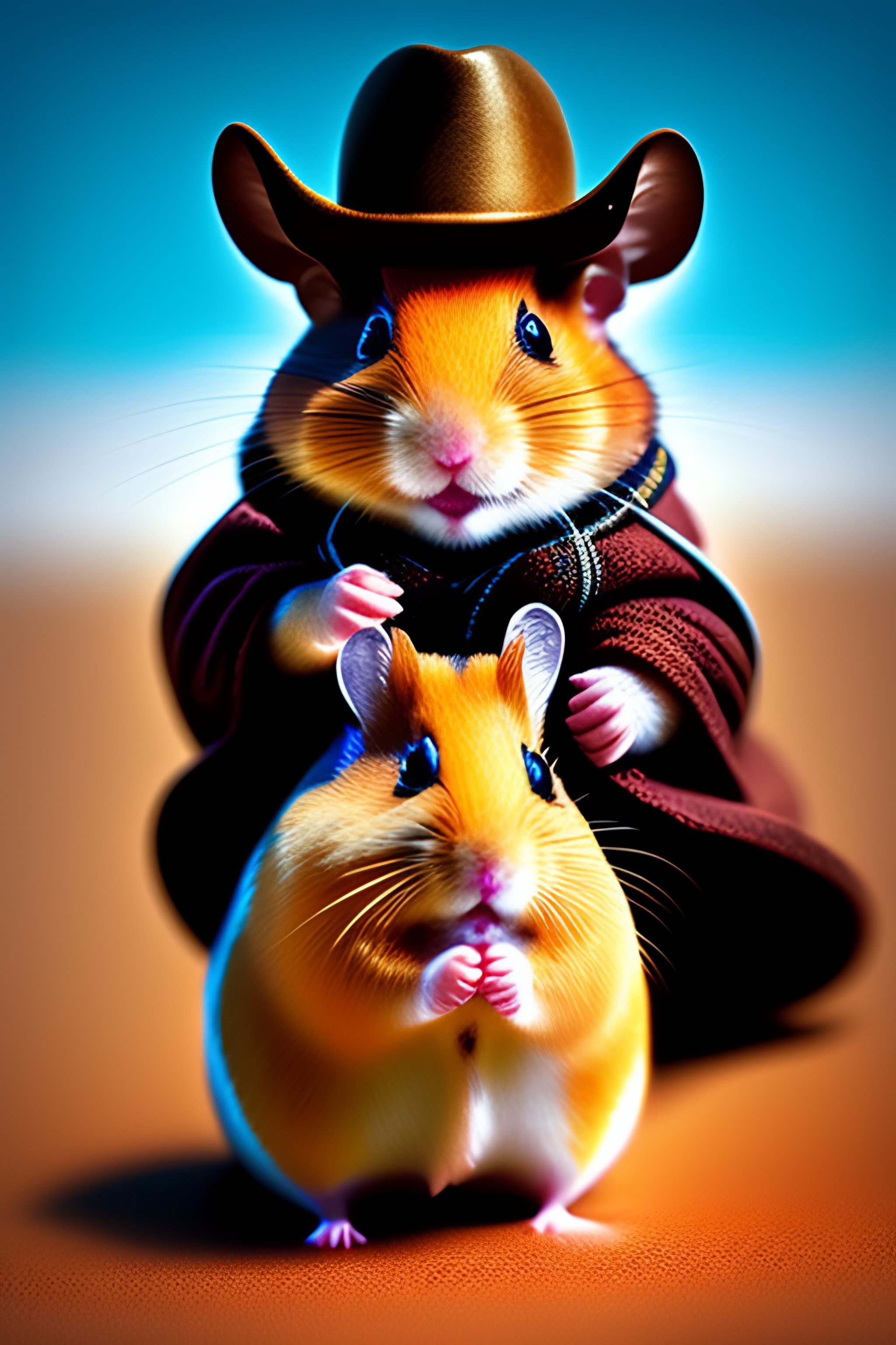 Hamster 2024 cowboy hat