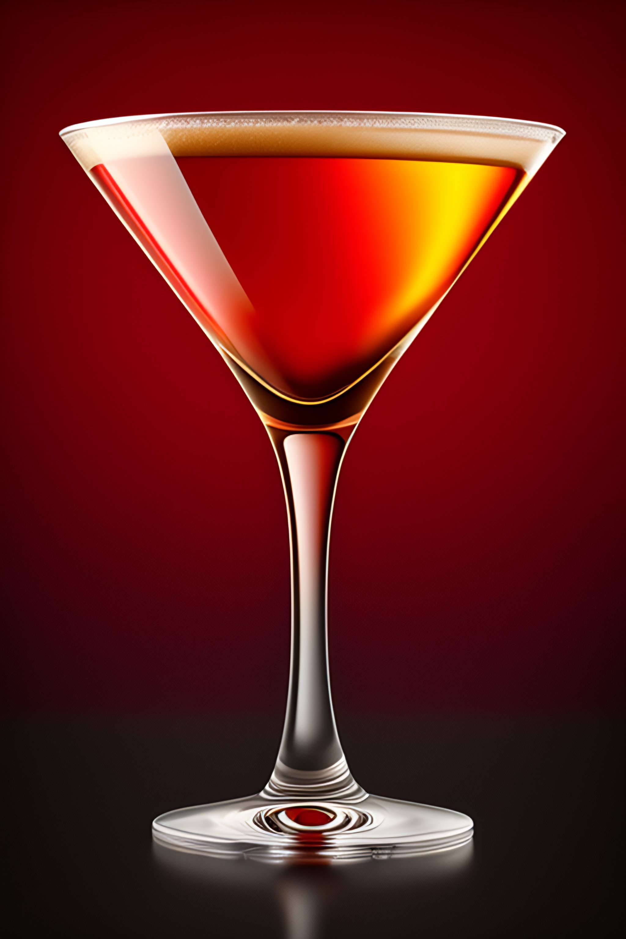 Lexica - A logo, using a martini glass with red sugar around the rim