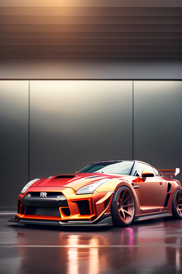 Lexica - Gtr r35,wild,realistic,rain