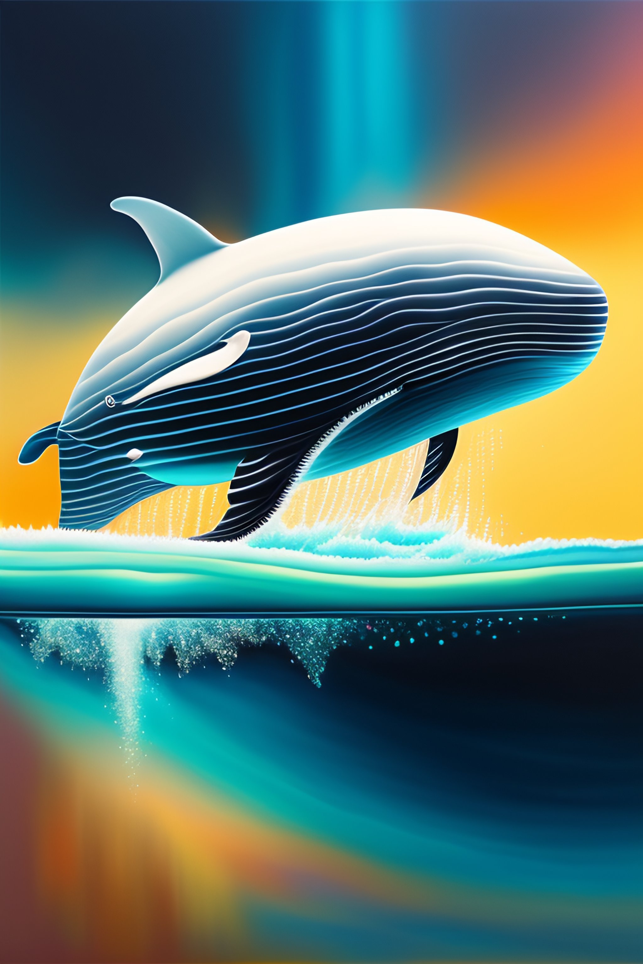 Lexica - Abstract art of whale