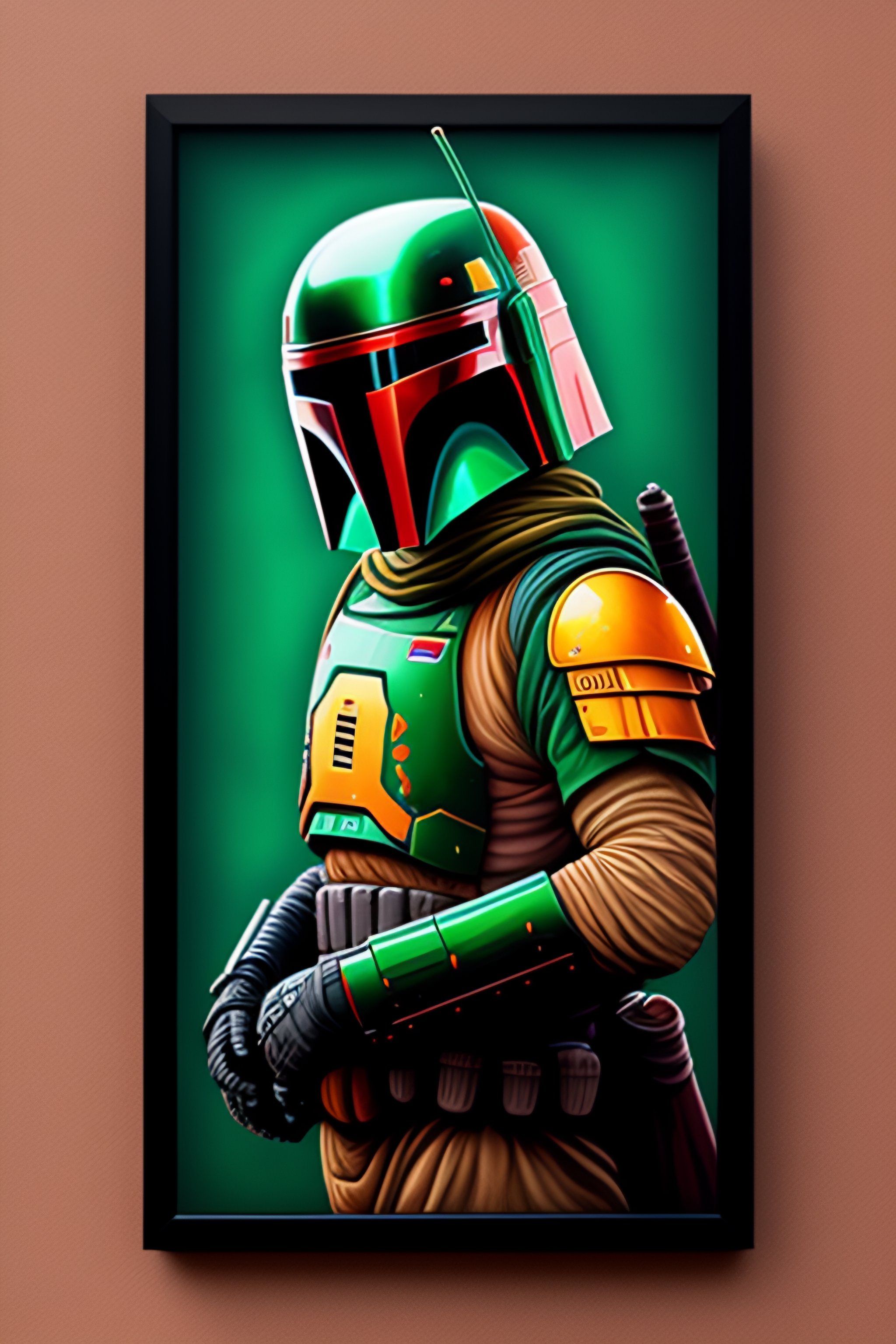 lexica-boba-fett-in-a-boba-tea-3-colour-portrait