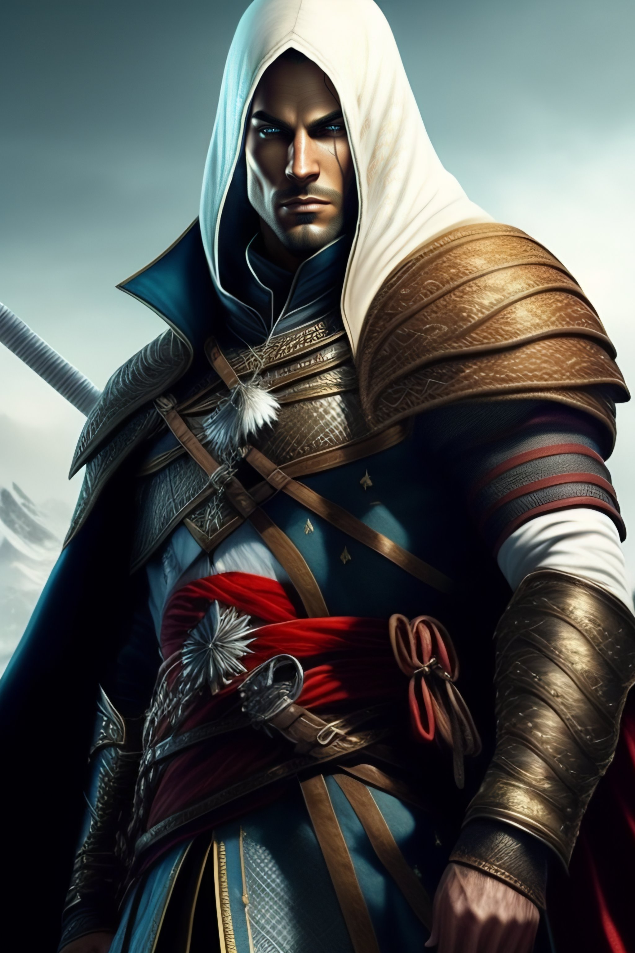 Lexica - Assassin's creed, The witcher, blond, yeux bleux, homme