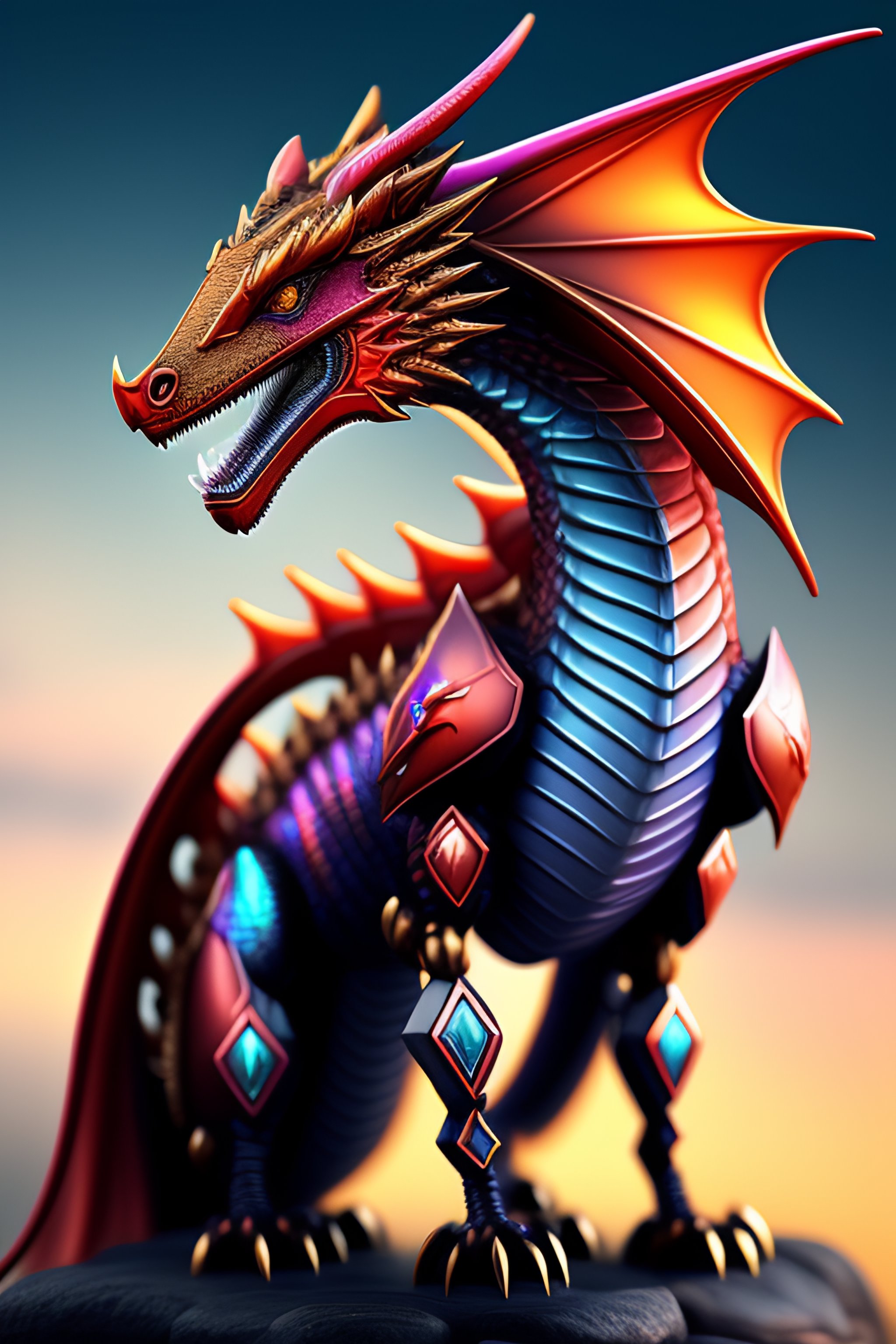 Lexica - Infernadraxia prismstic dragon robot
