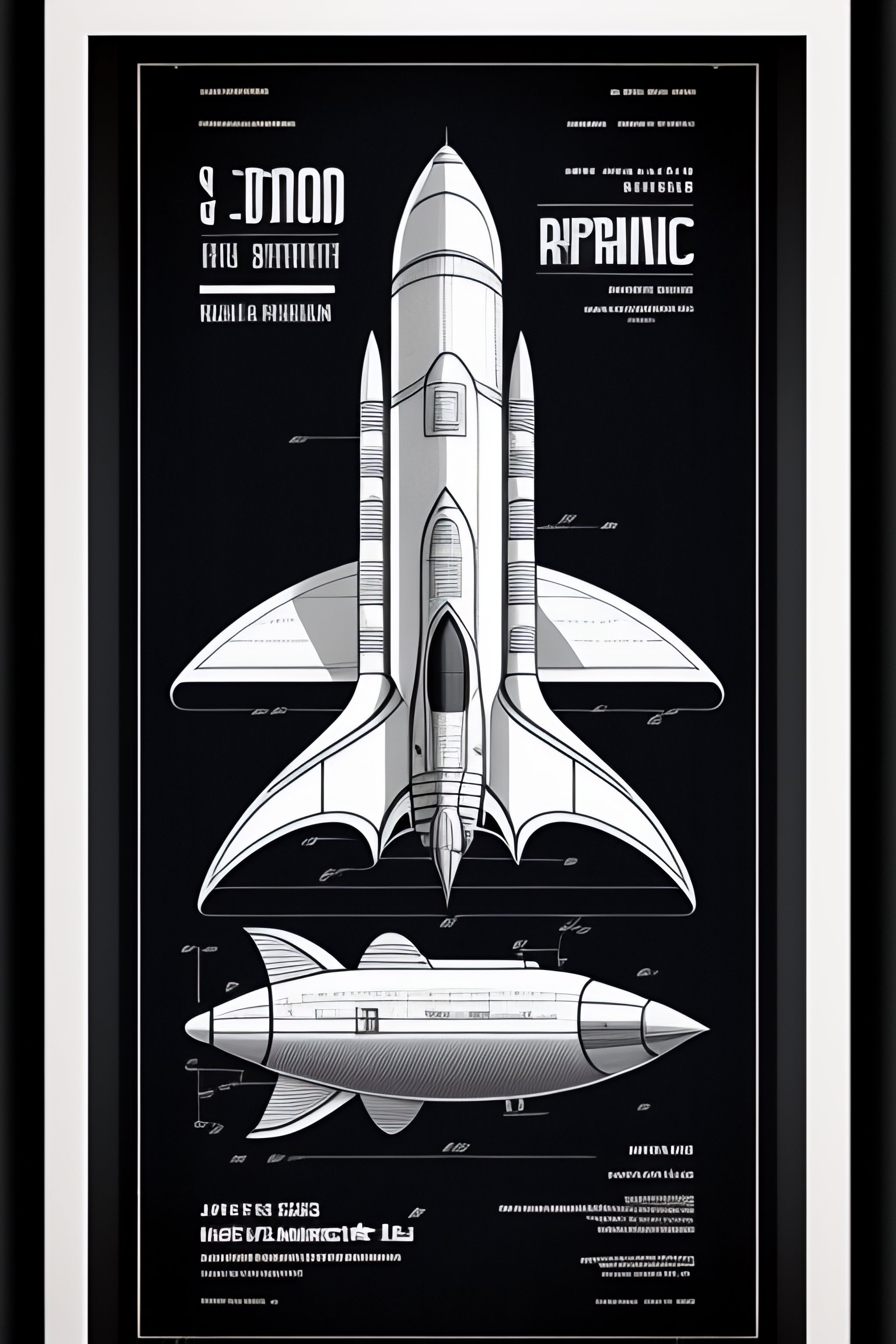 Lexica - A graphic design poster of the isometric detailed blueprint of ...