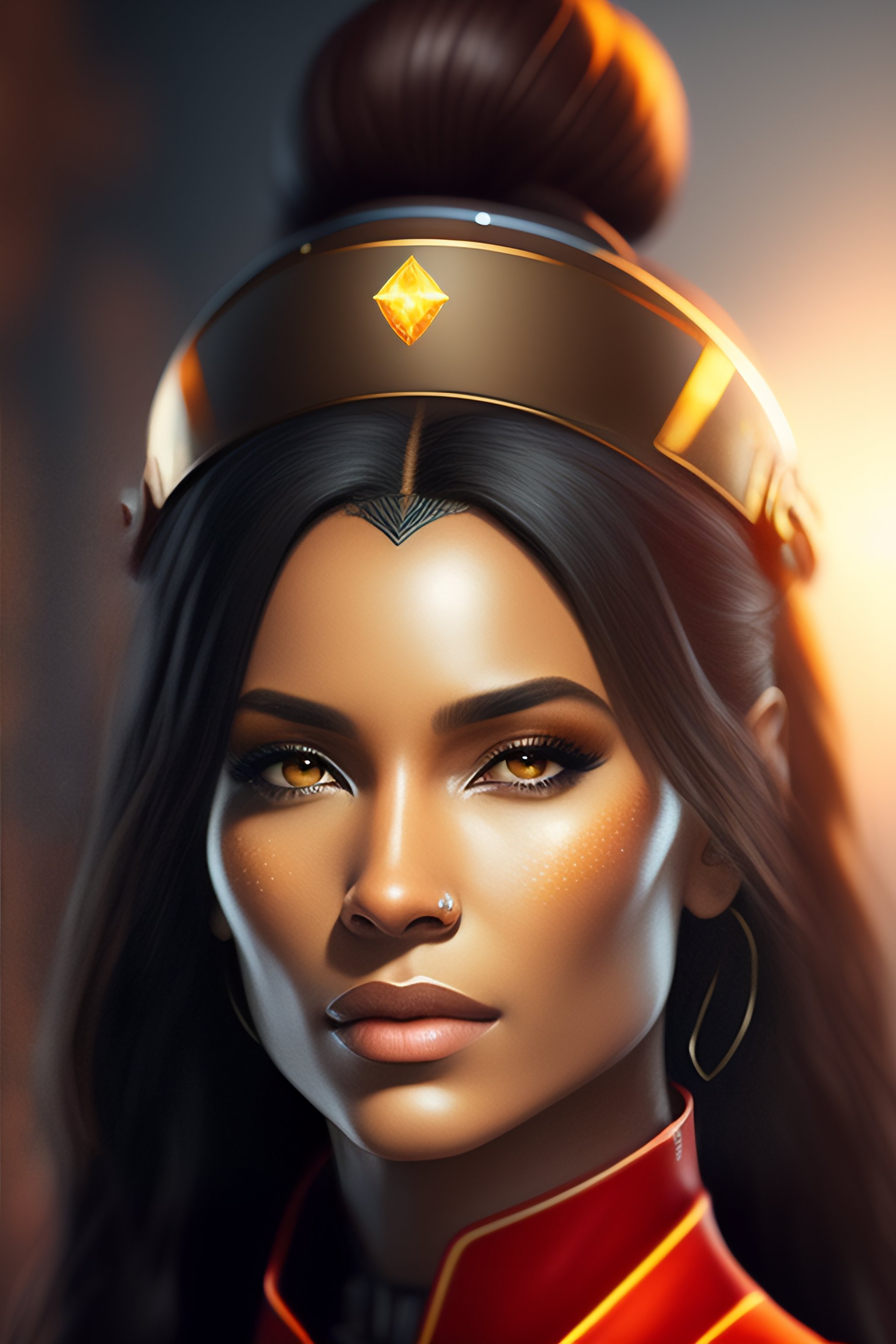 Lexica - Portrait of woman avatar tech style