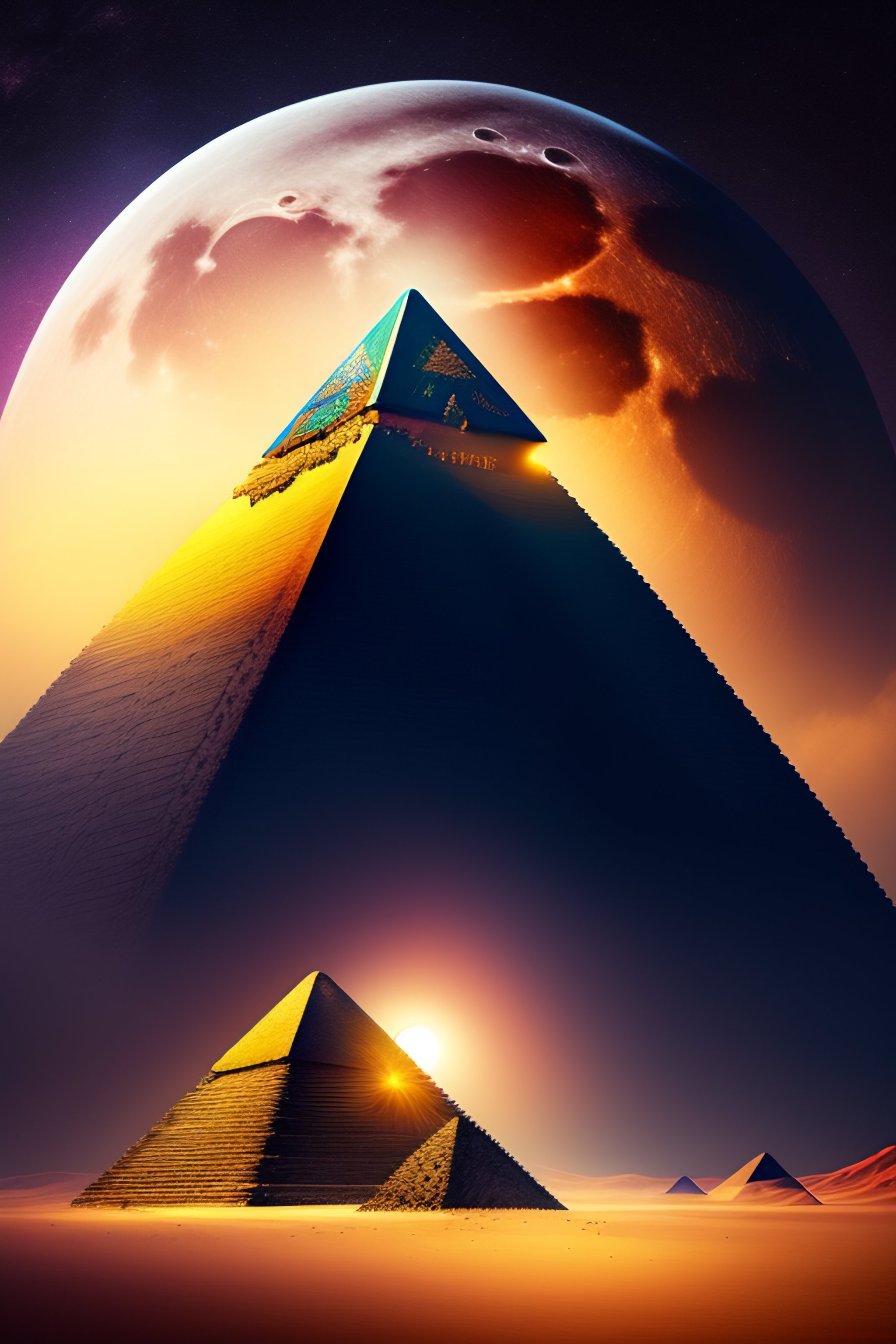 Lexica - Pyramids with sunchine in the moon