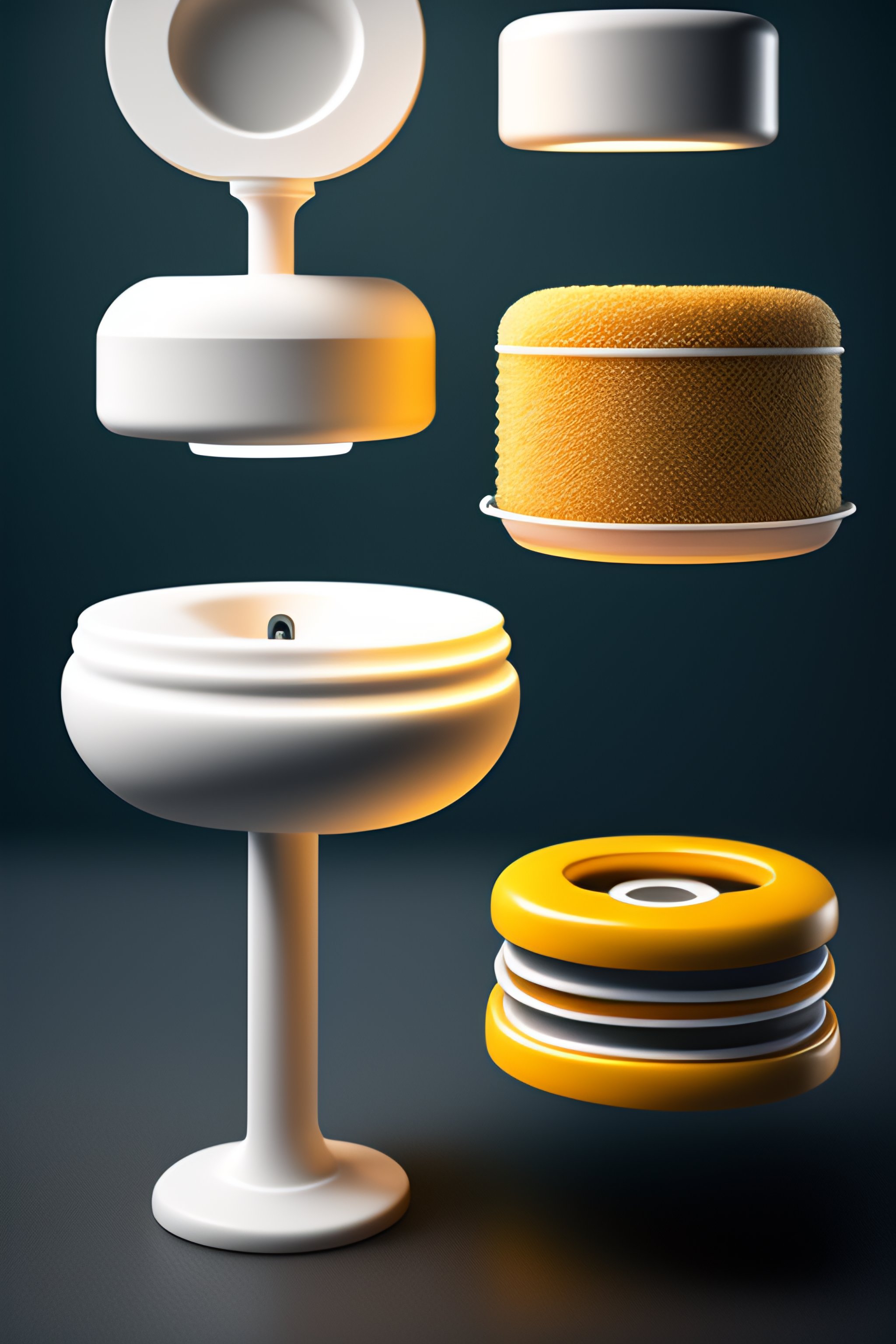 Lexica Urinals and urinal cakes, Knolling, Knolling layout