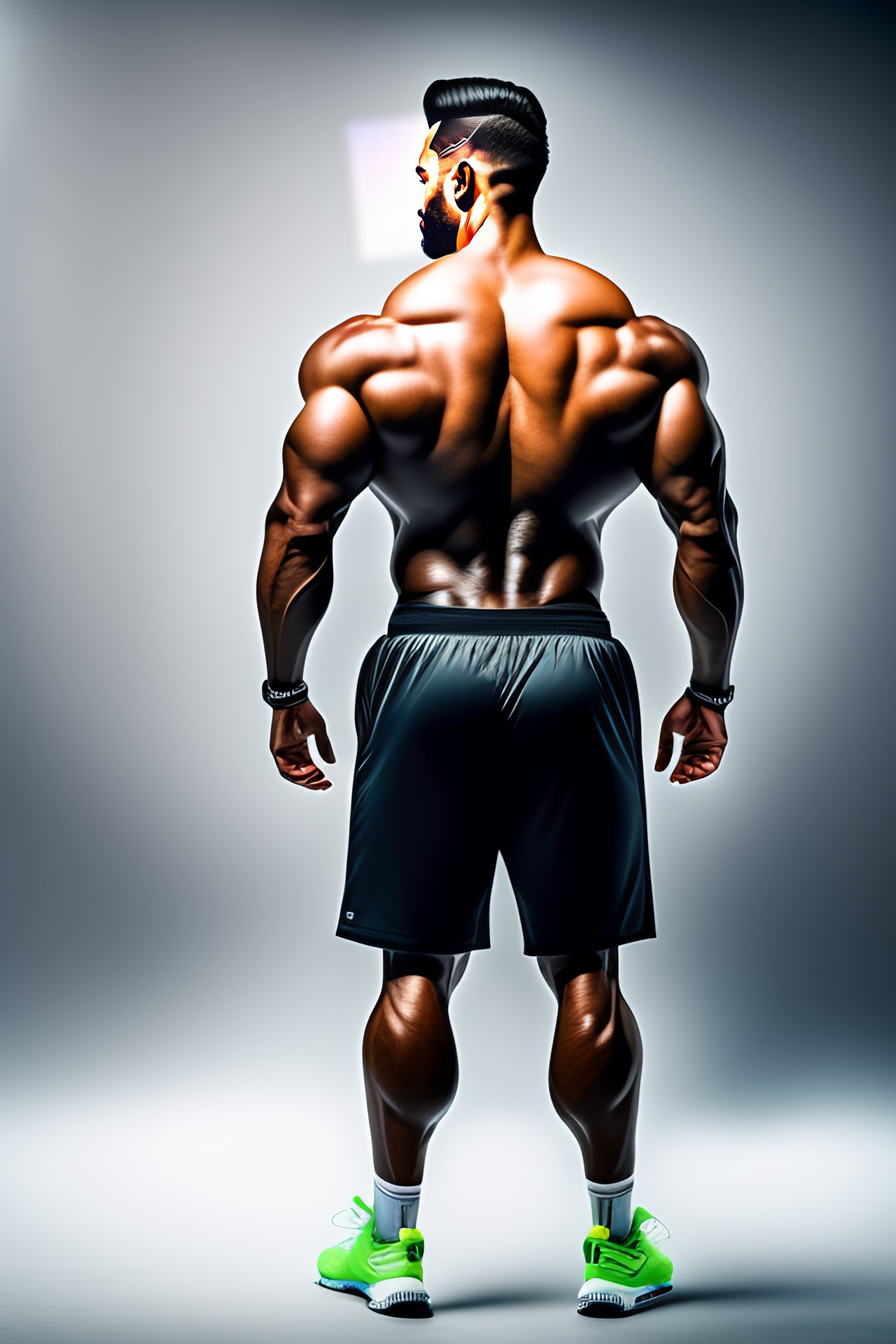 Lexica - Man gym, full body, realistic, photorealistic, white background