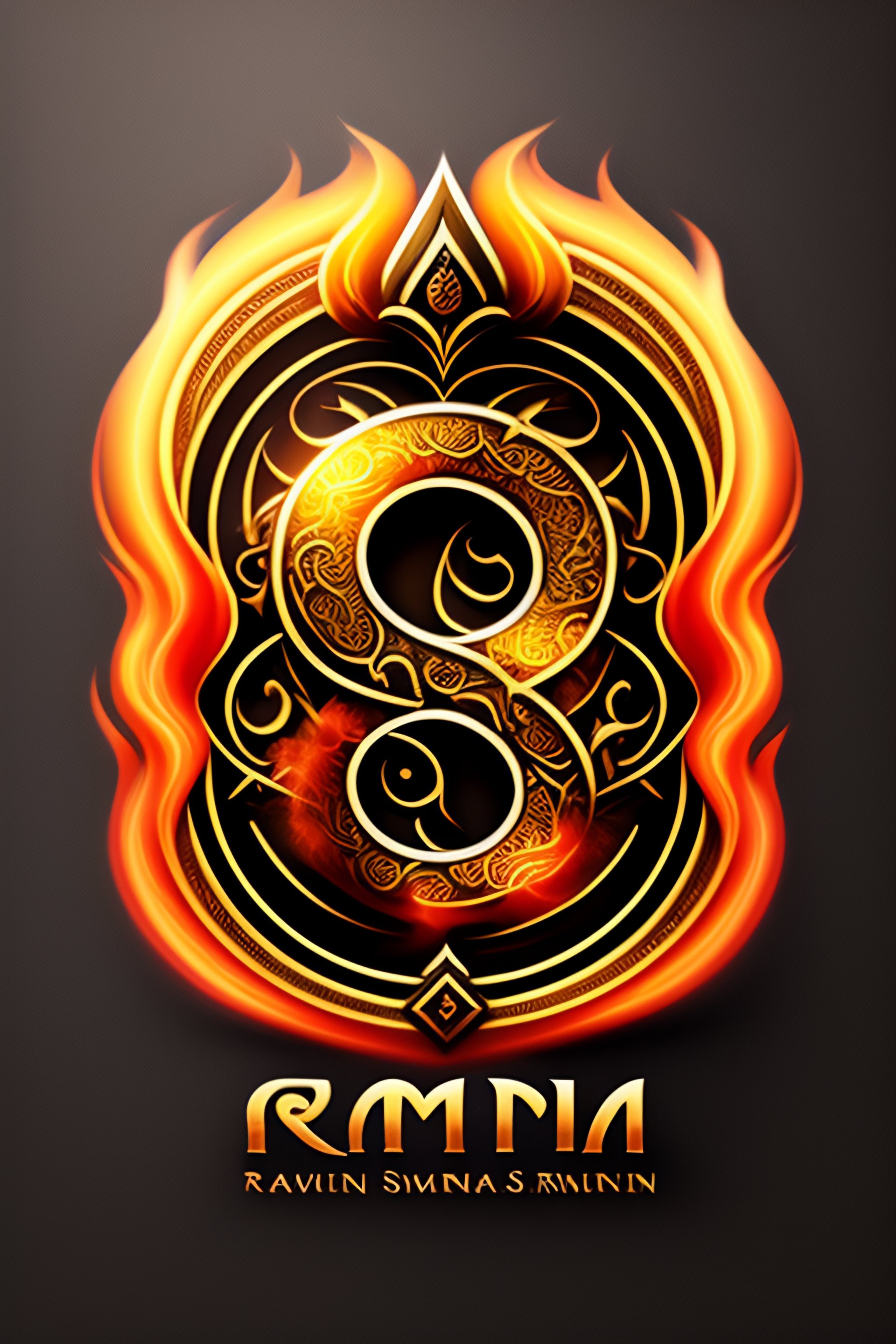 Lexica - Logo stàmina sound inside lion , fire , runes , magical lucky ...