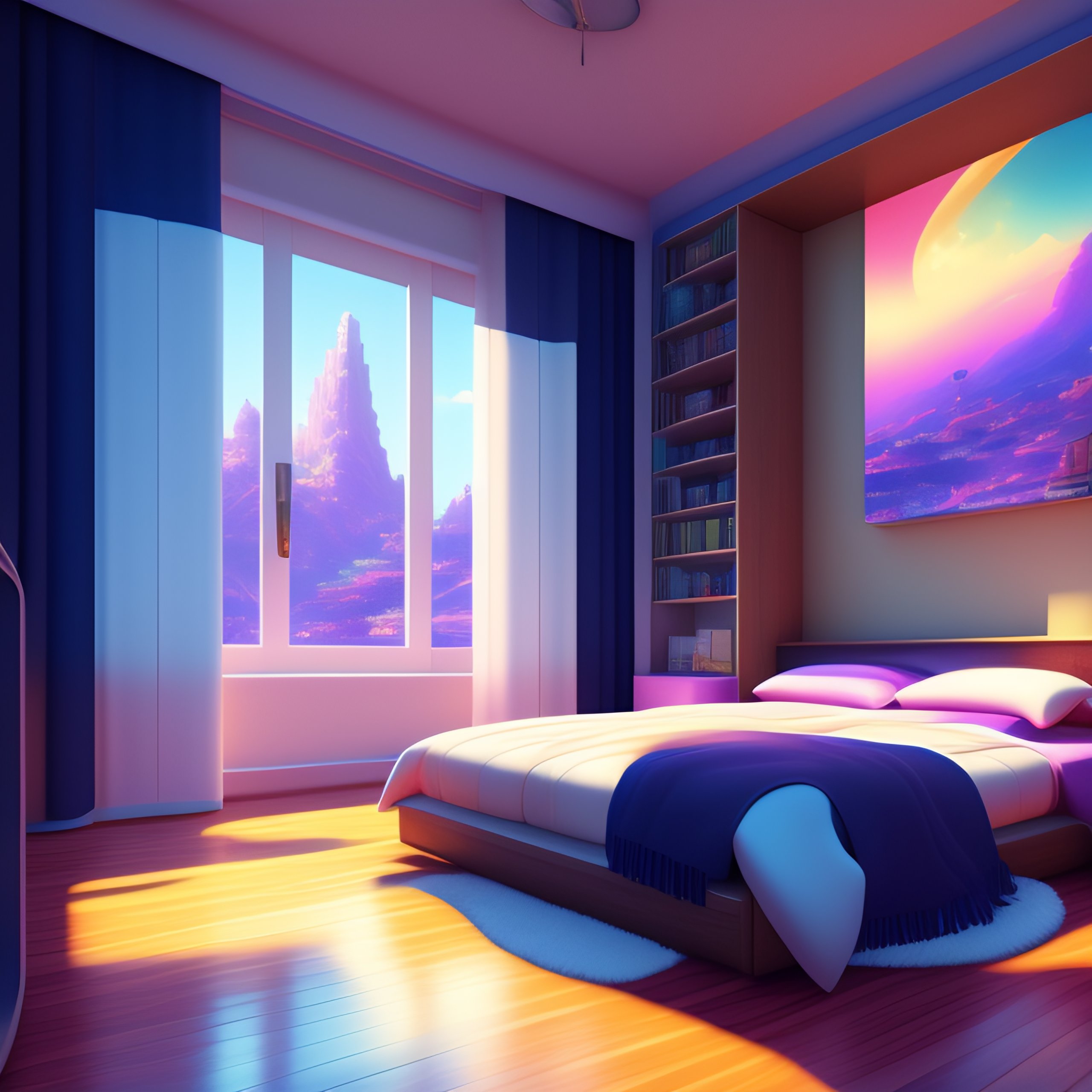 anime bed background