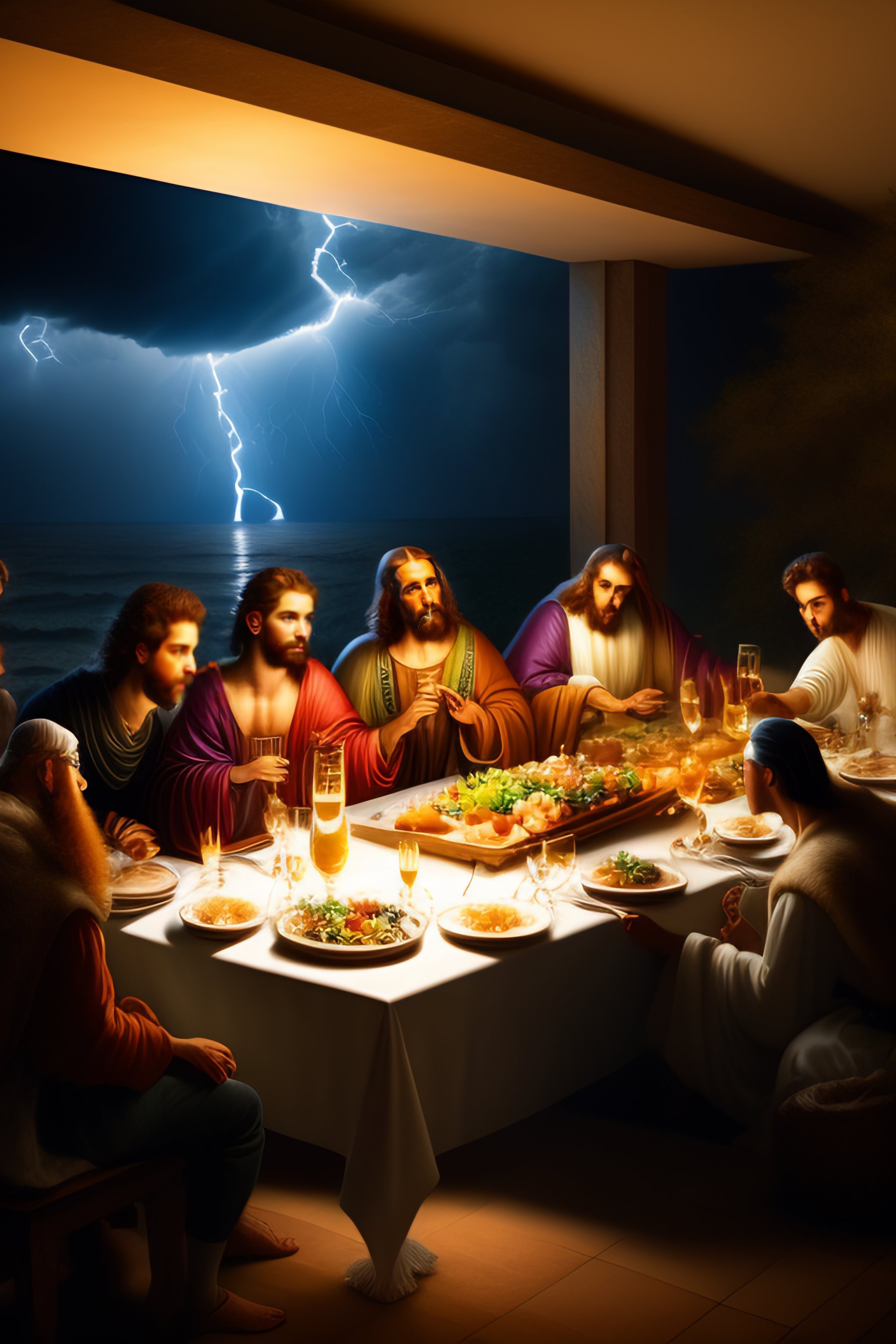 Lexica - Last supper eaten by lightning