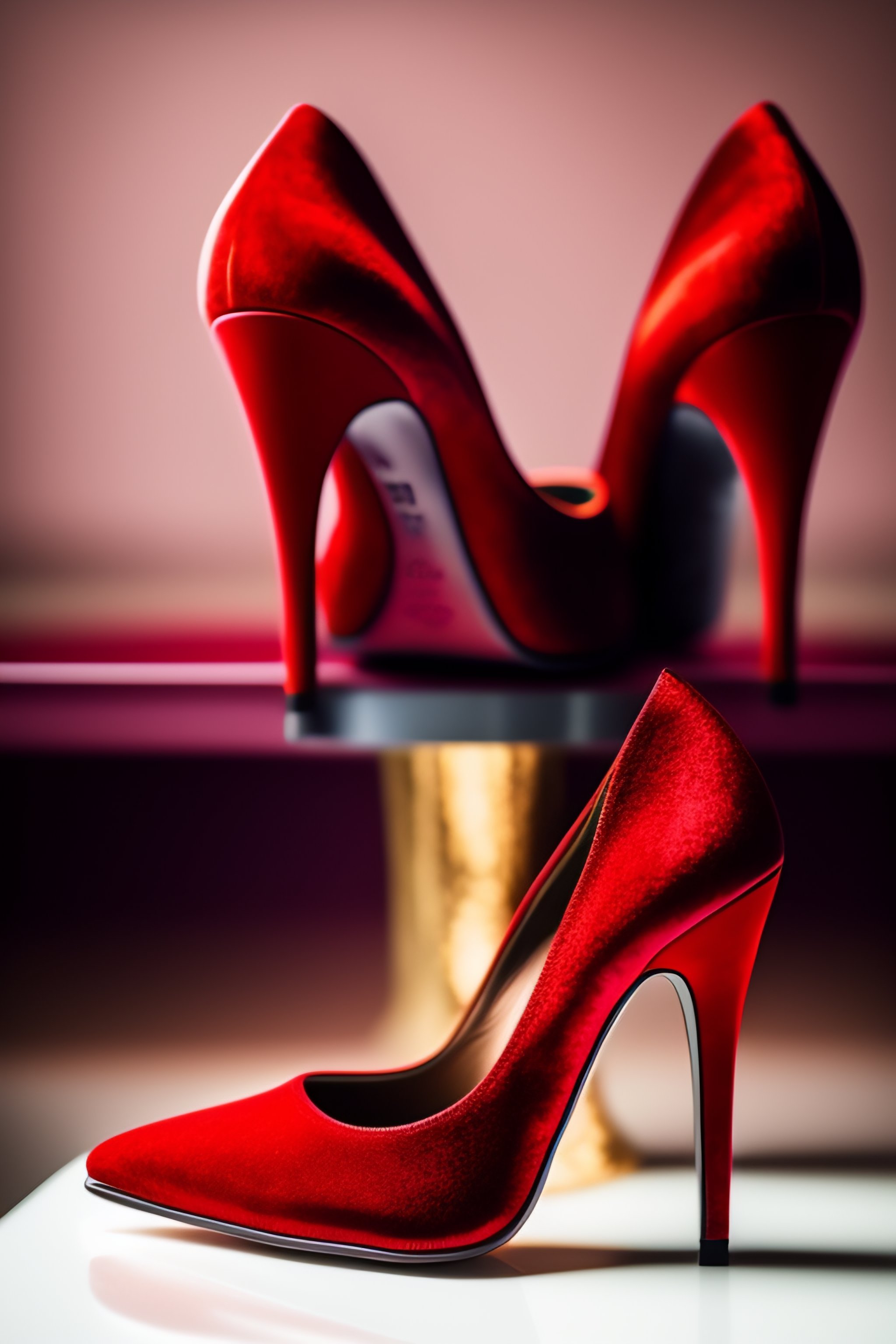 Red hot sale diamond heels