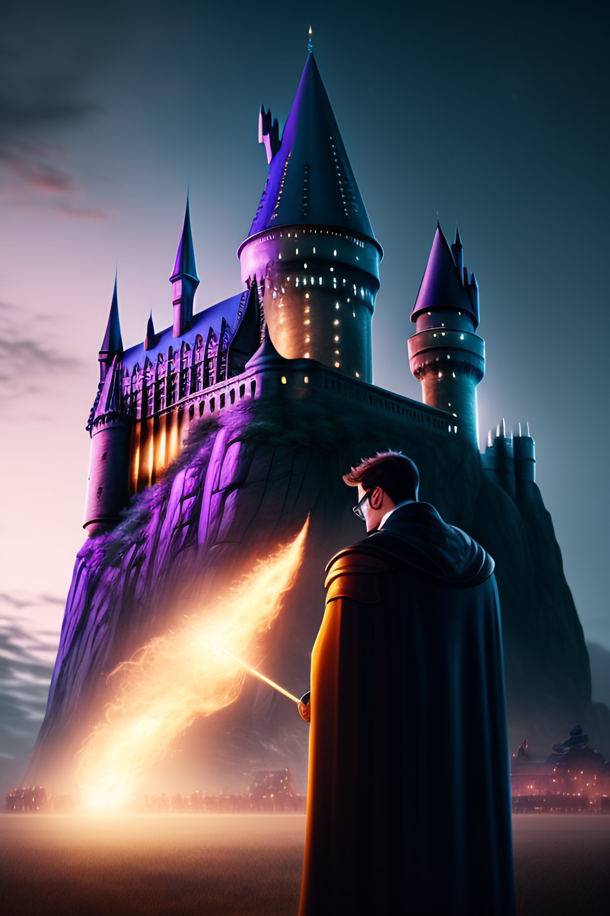 harry potter castle background