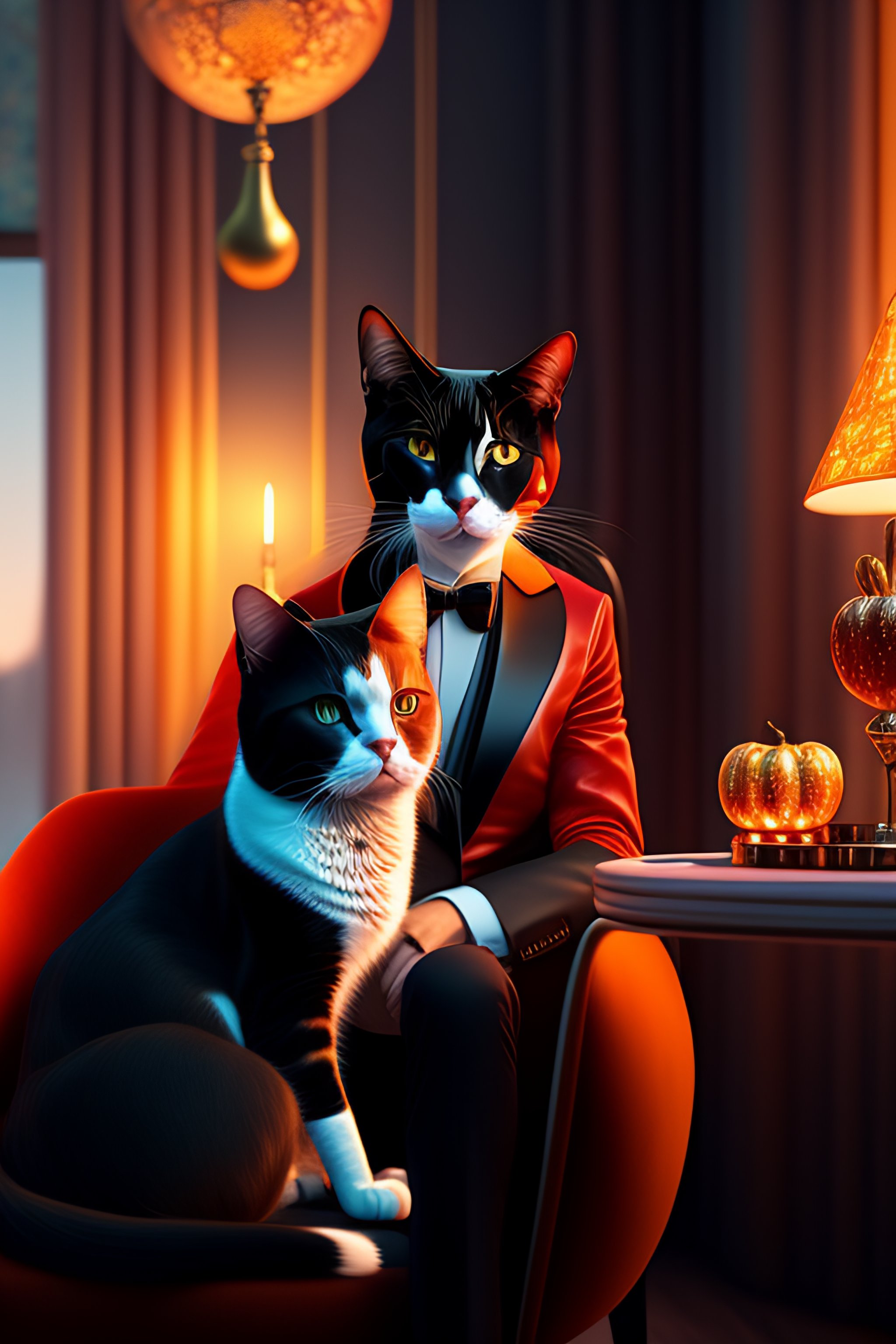 Lexica - Lorenzo Dal Molin Dalati Ultra High Res with a Tuxedo Cat on ...