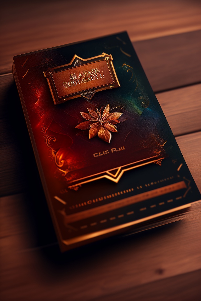 Lexica - A card design, only the card, needs a box in the middle ...