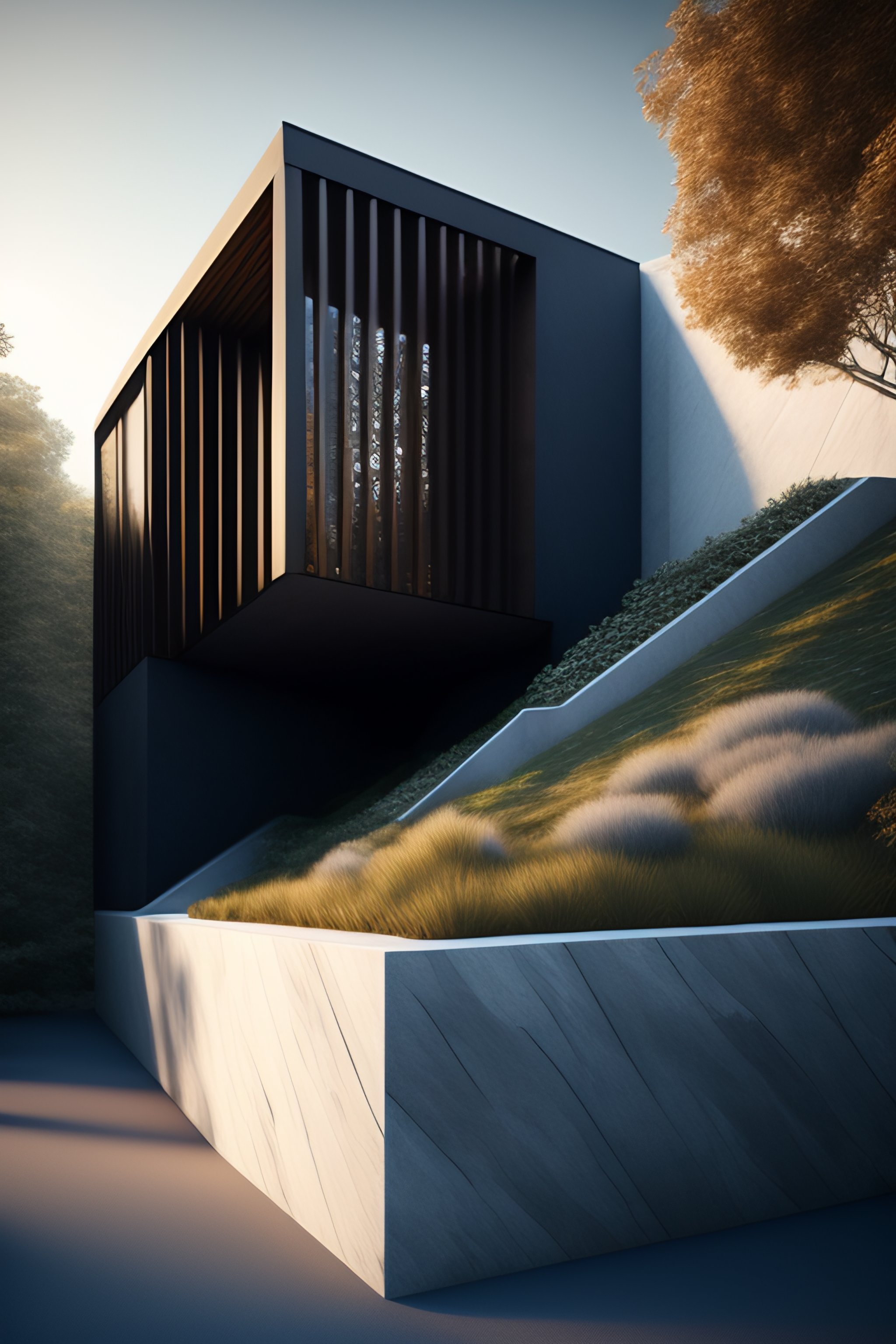 Lexica - The residence features a stunning wall compound with a ...