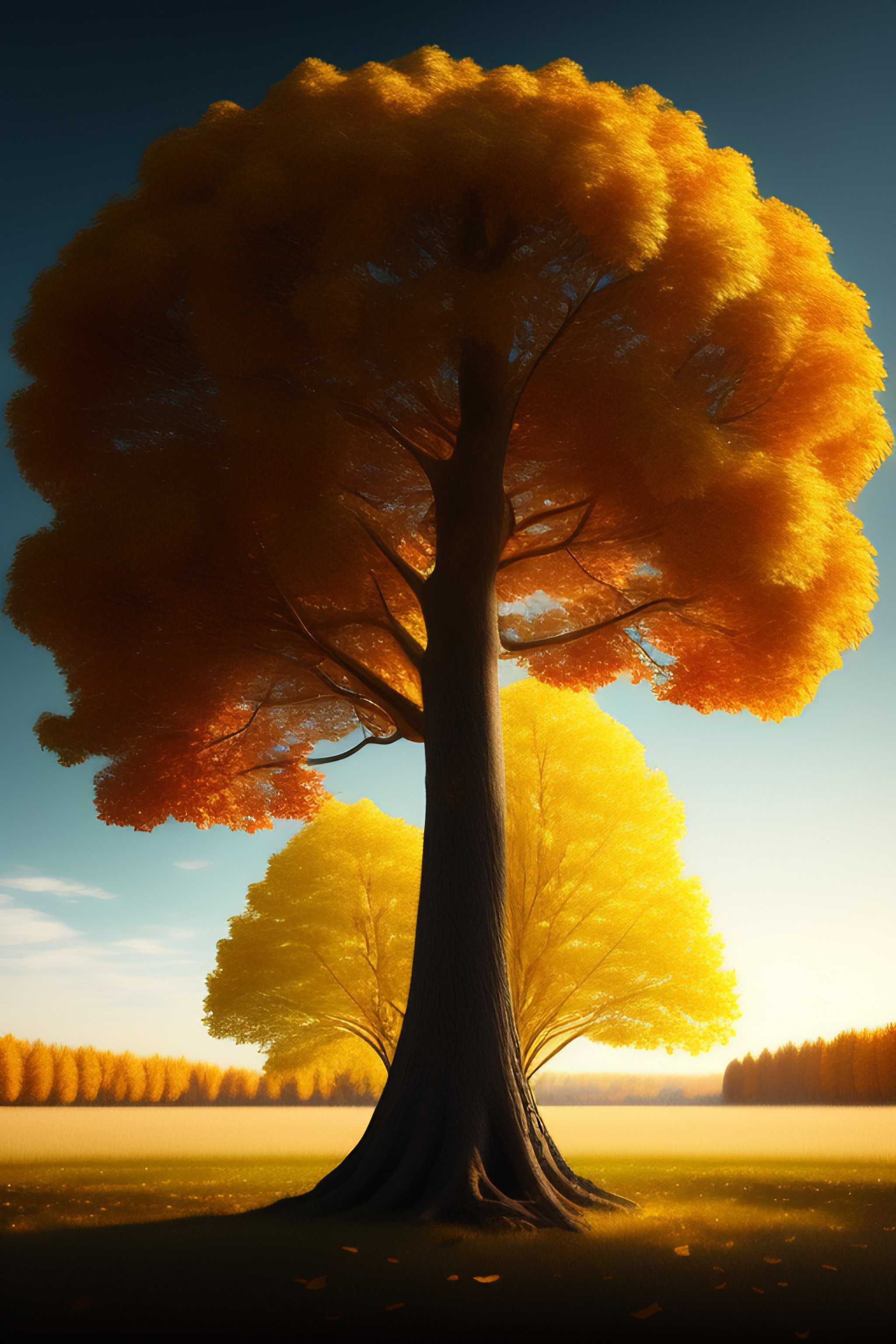 Lexica - Tree with golden leaves