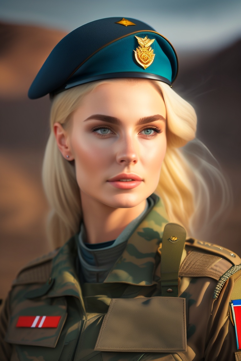 Lexica - Russian Beautiful Girl With Blonde Hair And Tall In Combat ...