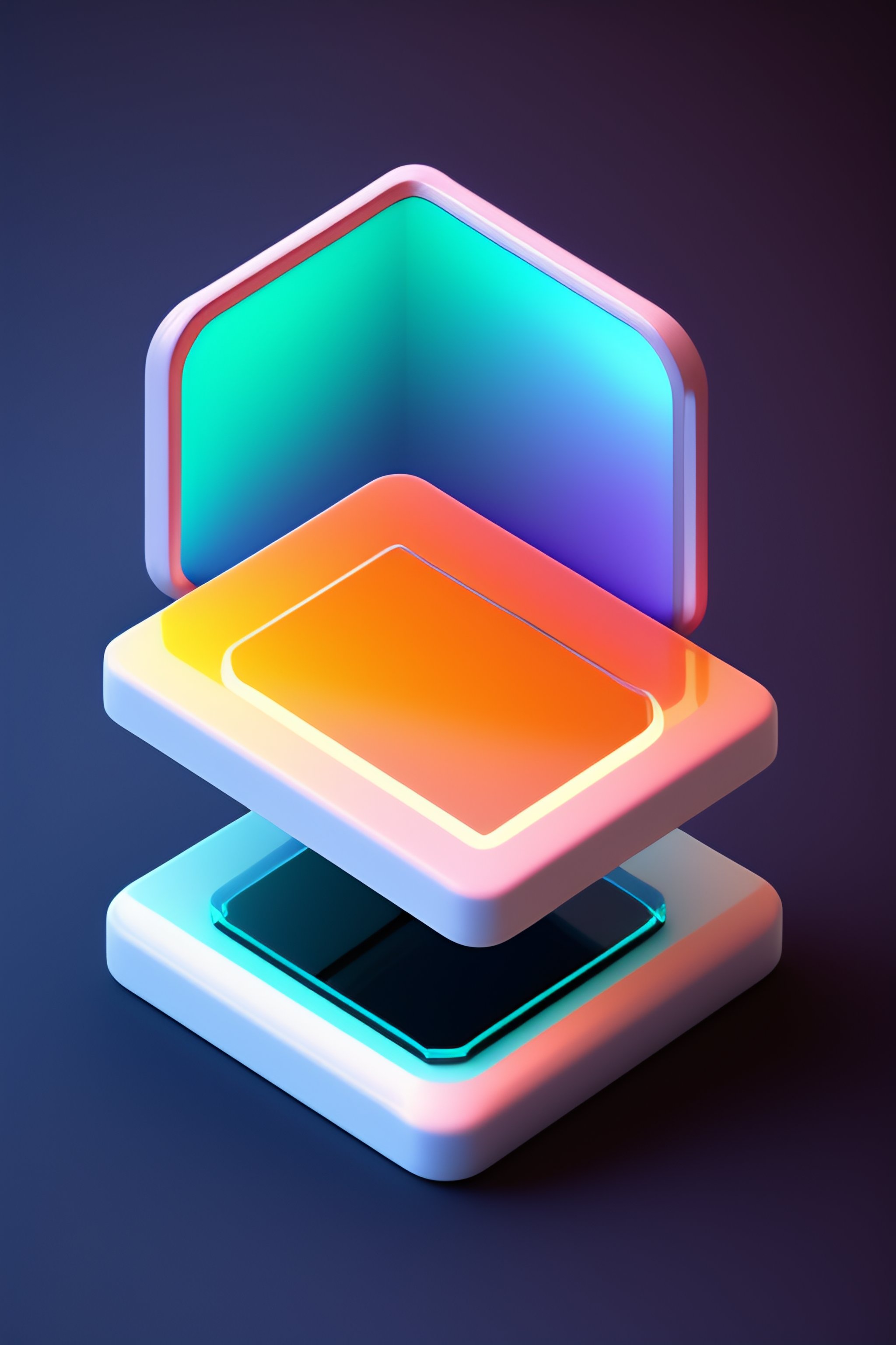 Lexica - 3d icon render of a wax tablet, isolated over a white ...
