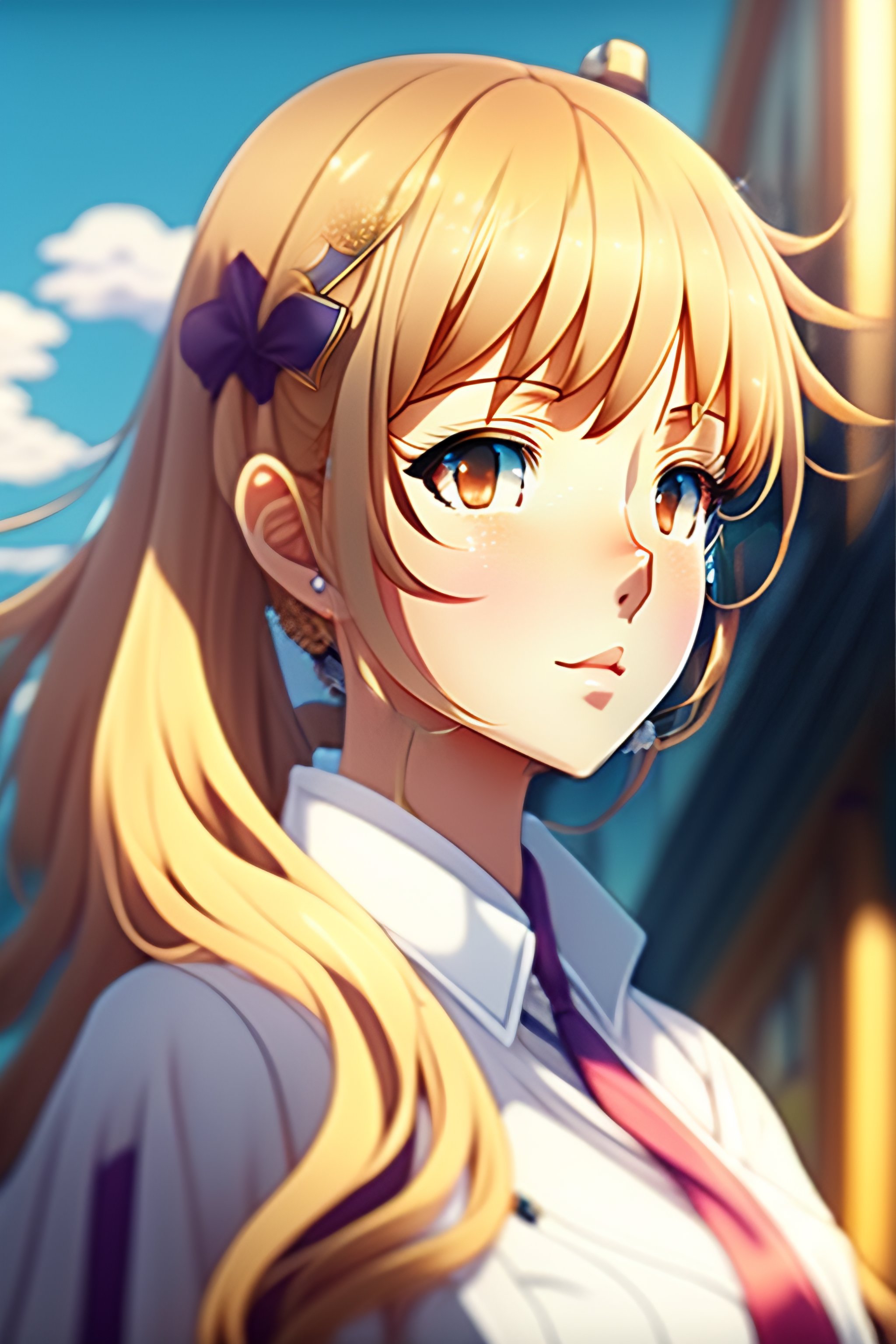 Lexica - Portrait of blonde hair girl,key visual of kyoto animation