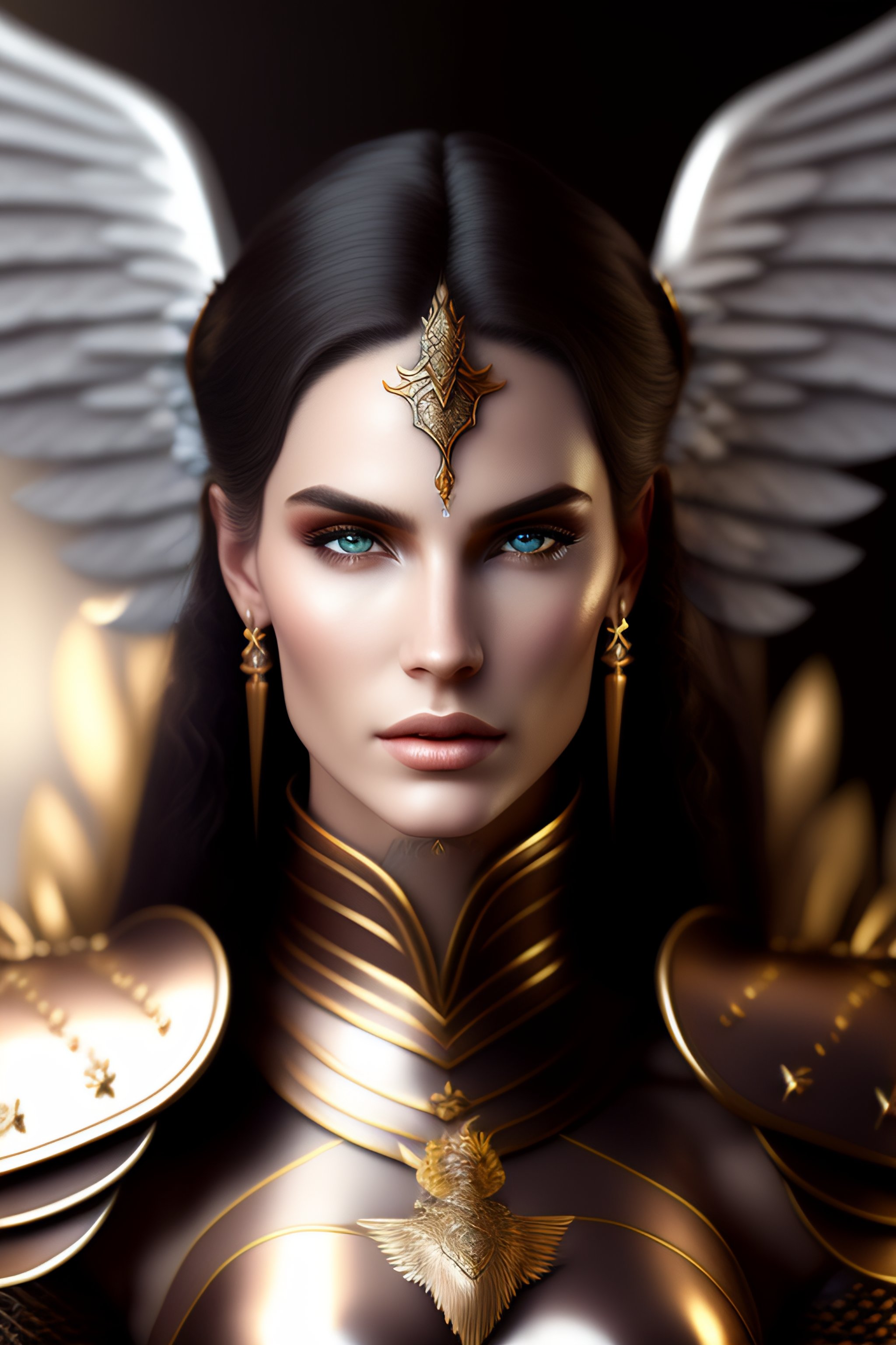 Lexica - Ethereal female warrior archangel, hauntingly beautiful ...